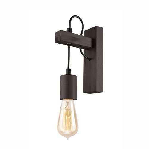 Braun Wandlampe Holz vielseitig AMIDA Lampe