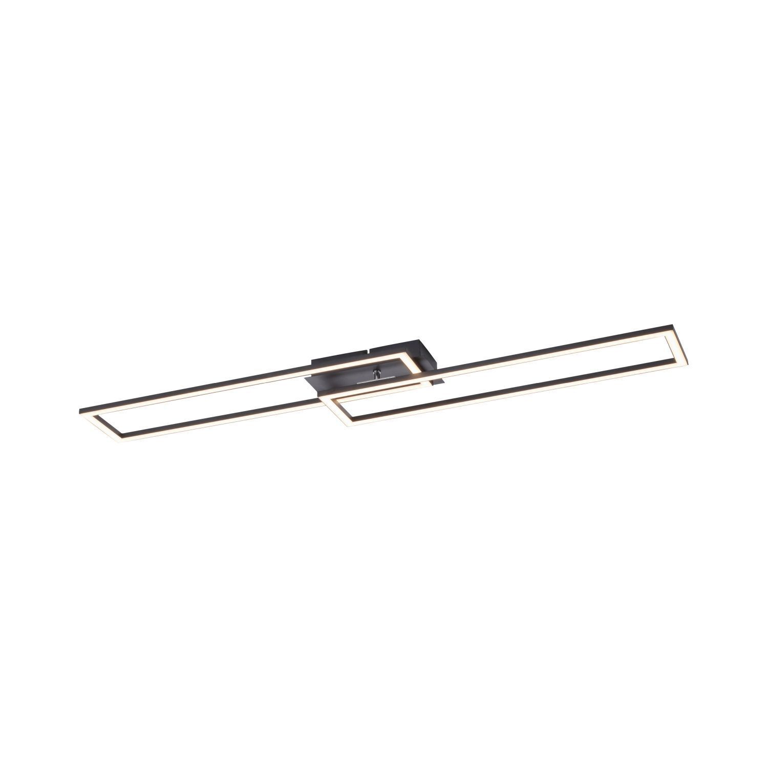 Plafonnier LED à intensité variable Noir 3000 K 36 W L:102 cm