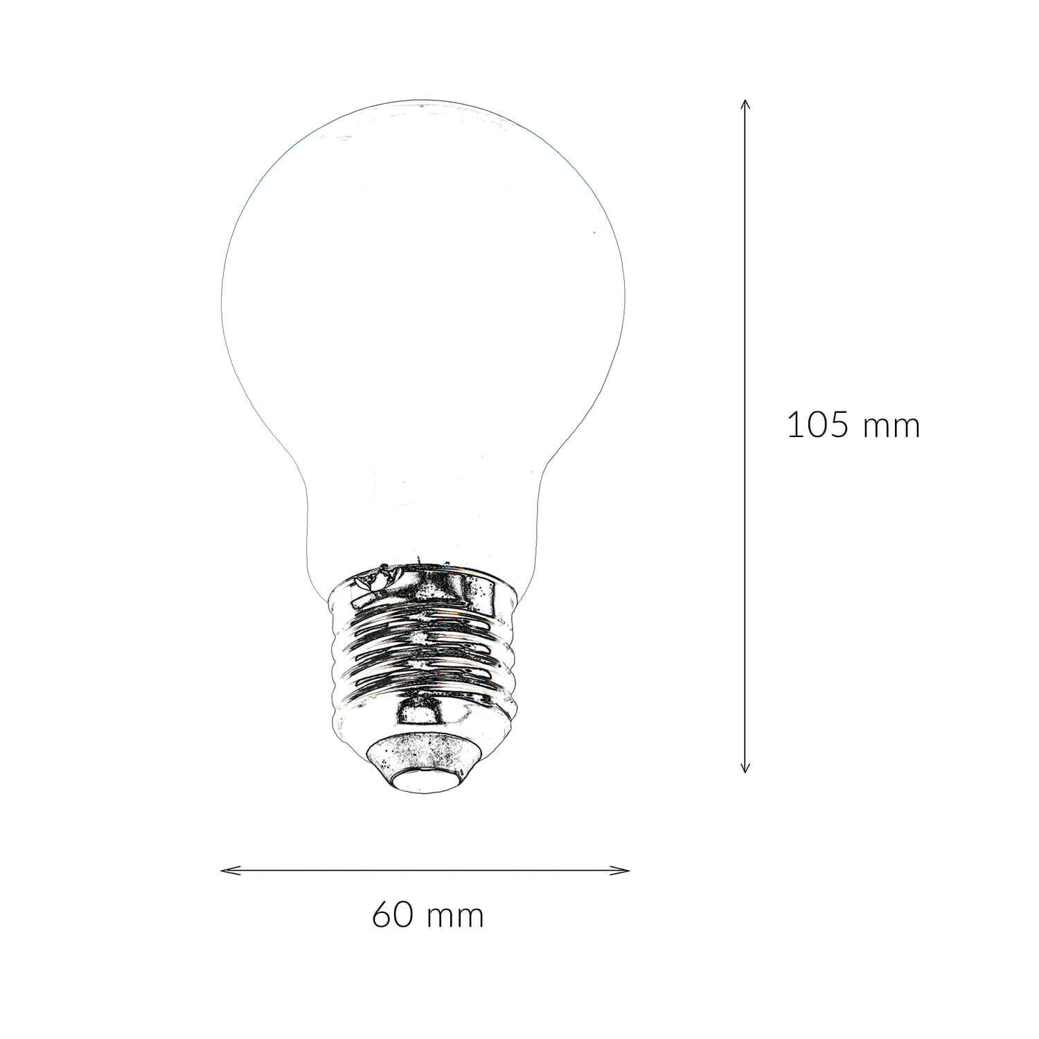 LED Leuchtmittel E27 dimmbar 6,5 W 807 lm 2700 K warmweiß - LM110