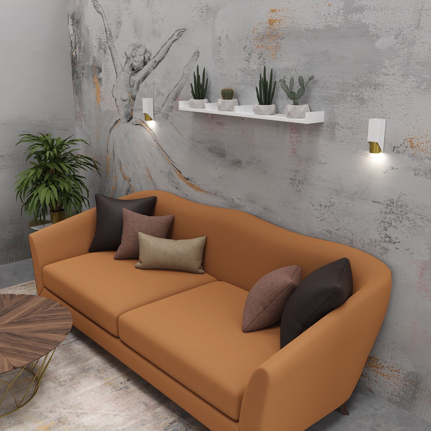 Couch, Mobiliar, Pflanze, Person, Wohnzimmer