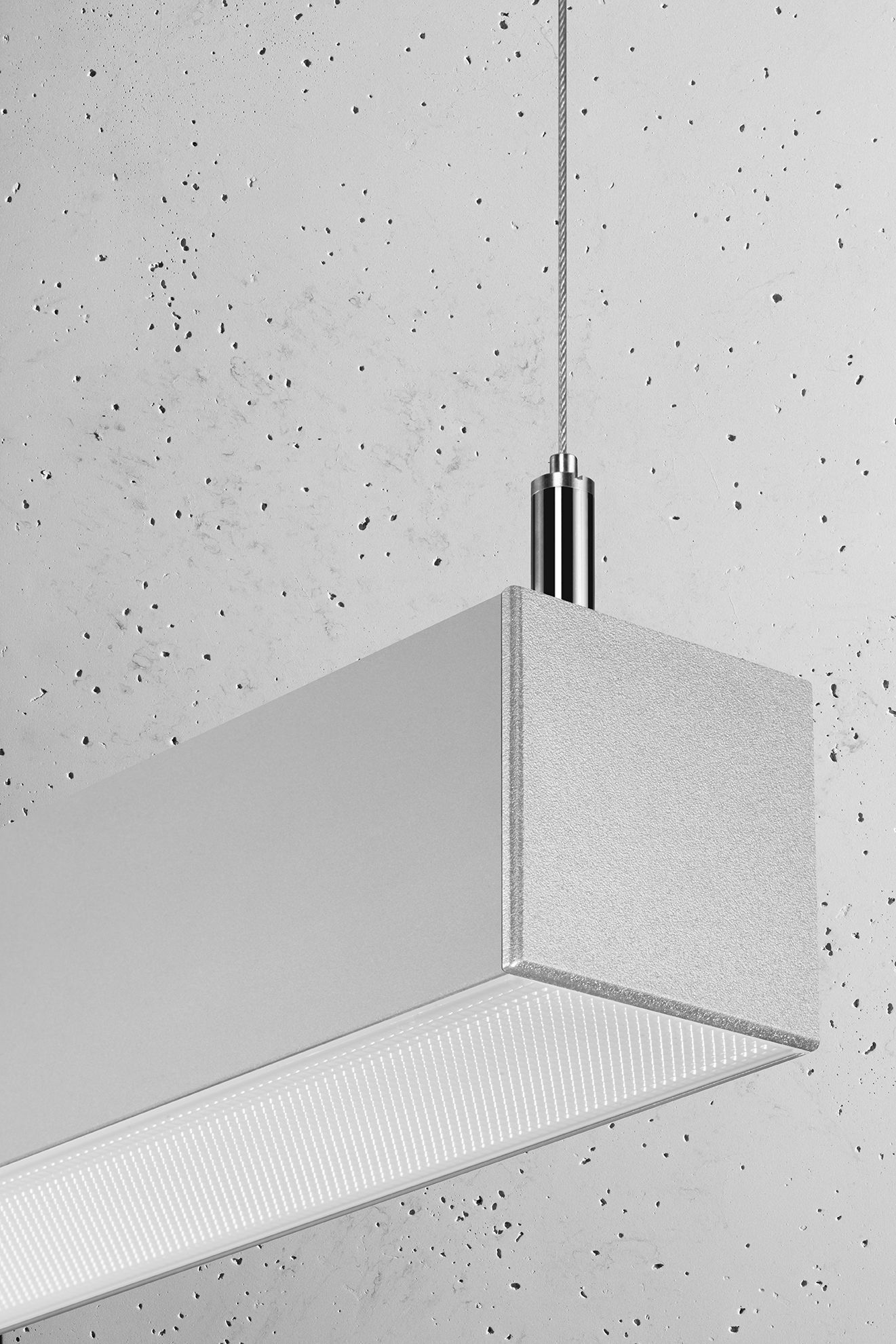 LED Hängeleuchte Grau 67 cm breit Metall 3000 K 2080 lm