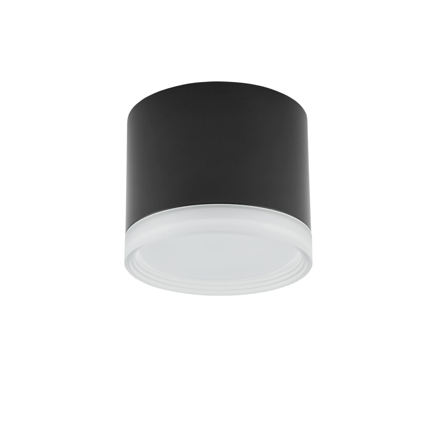 Kleiner Deckenspot Schwarz GX53 Ø 8,5 cm Aluminium Modern