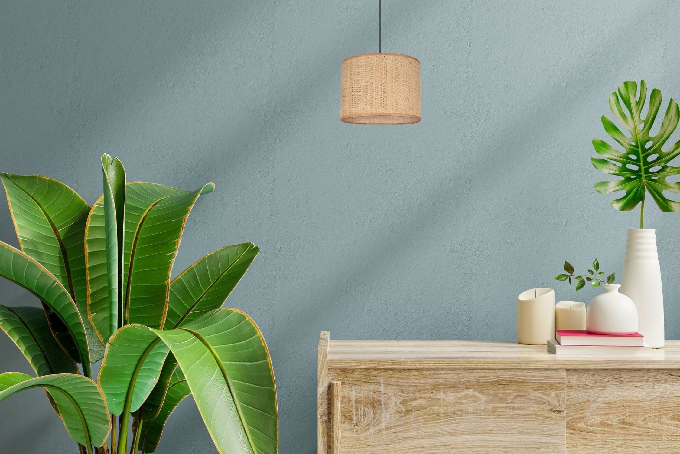 Blendarme Pendelleuchte Stoff Braun E27 Ø20 cm rund