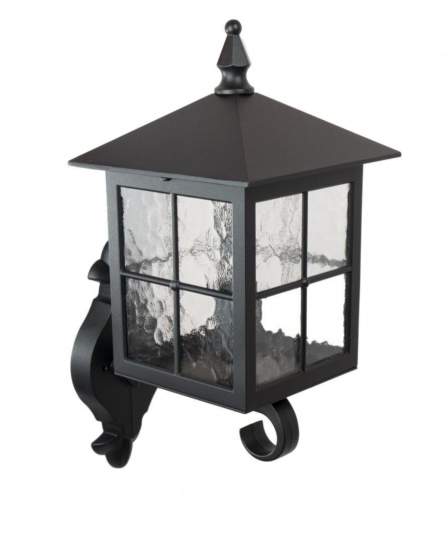 Rustikale Außenwandlampe BAARLE IP43 Schwarz