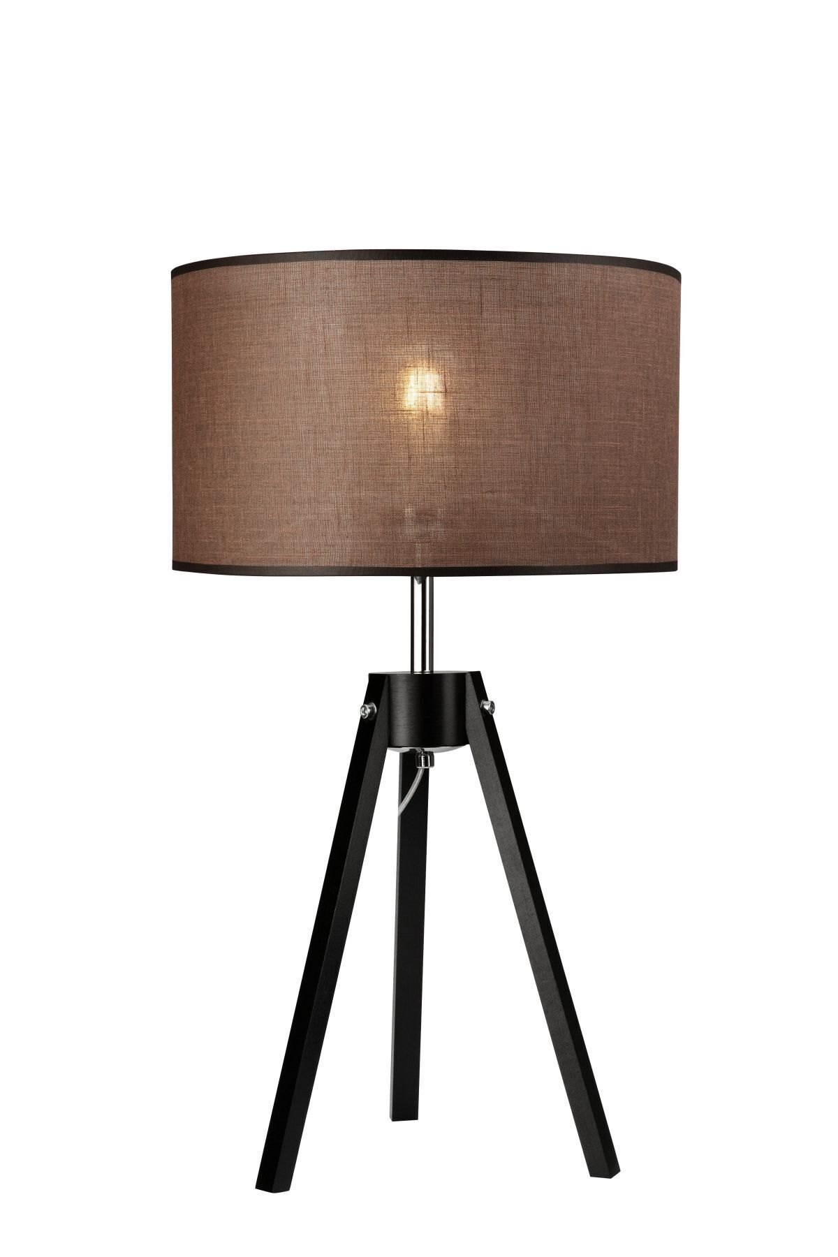 Lampe de table haute Marron Bois 62cm confortable KASEY