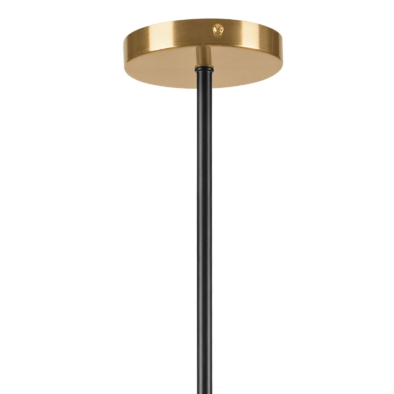 Deckenlampe Glas Metall in Gold Schwarz E14 Modern Lampe