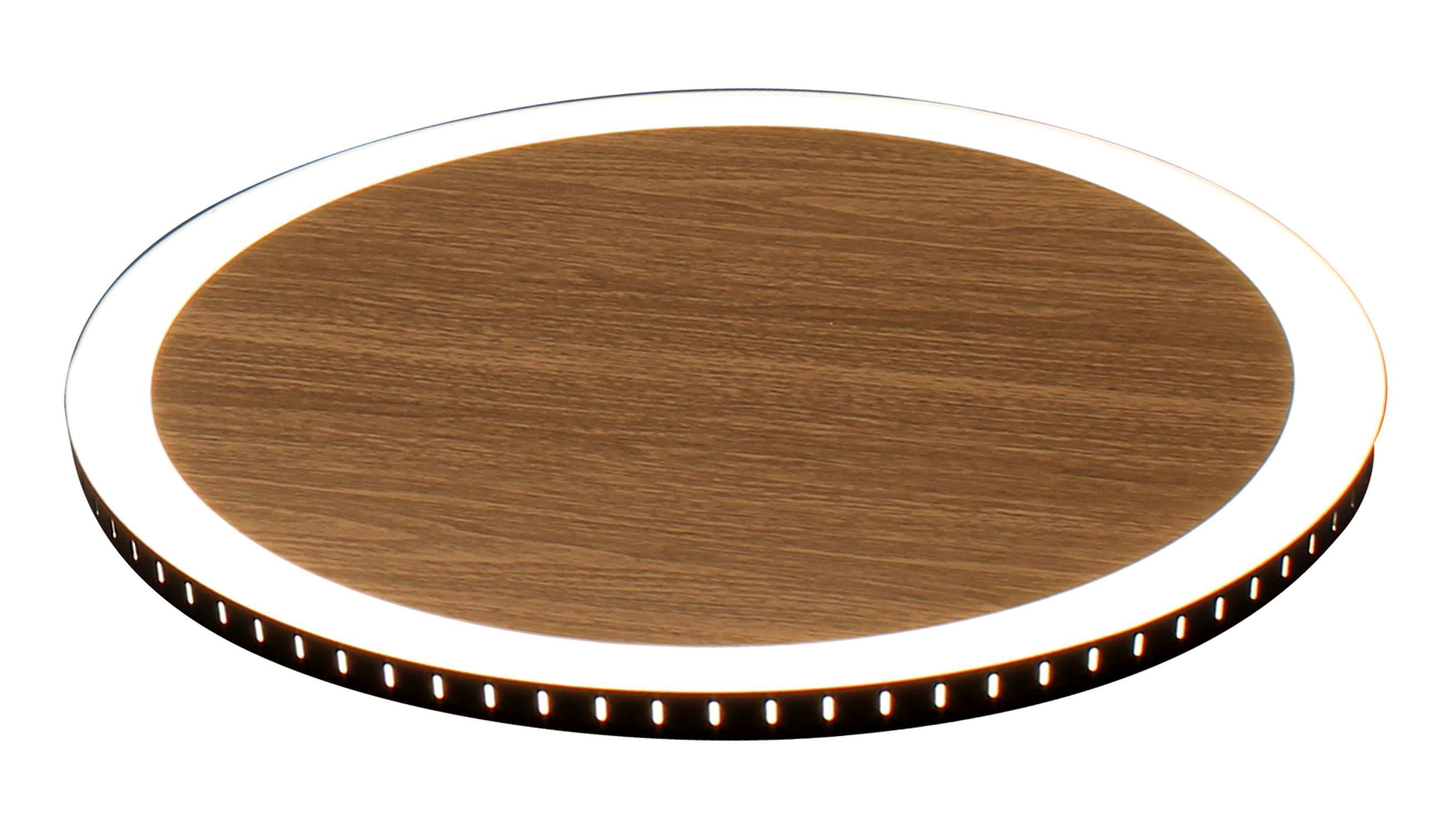Applique LED Bois Noir ronde Ø40 cm 3500 K dimmable
