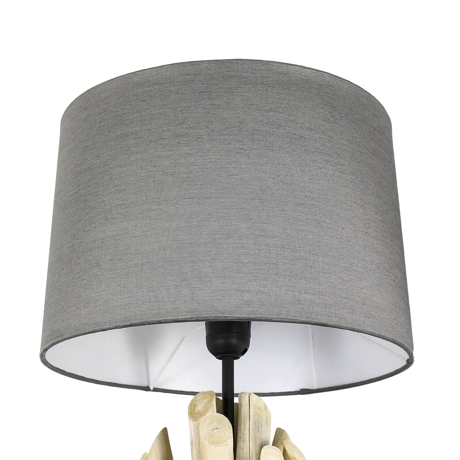 Treibholz Wandleuchte Stoffschirm Handarbeit Wohnzimmer Lampe, Lampenschirm