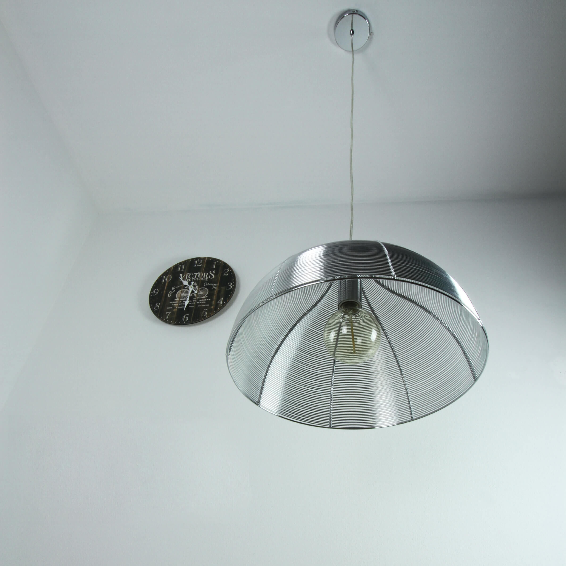 Höhenverstellbare Hängelampe Modern in Silber