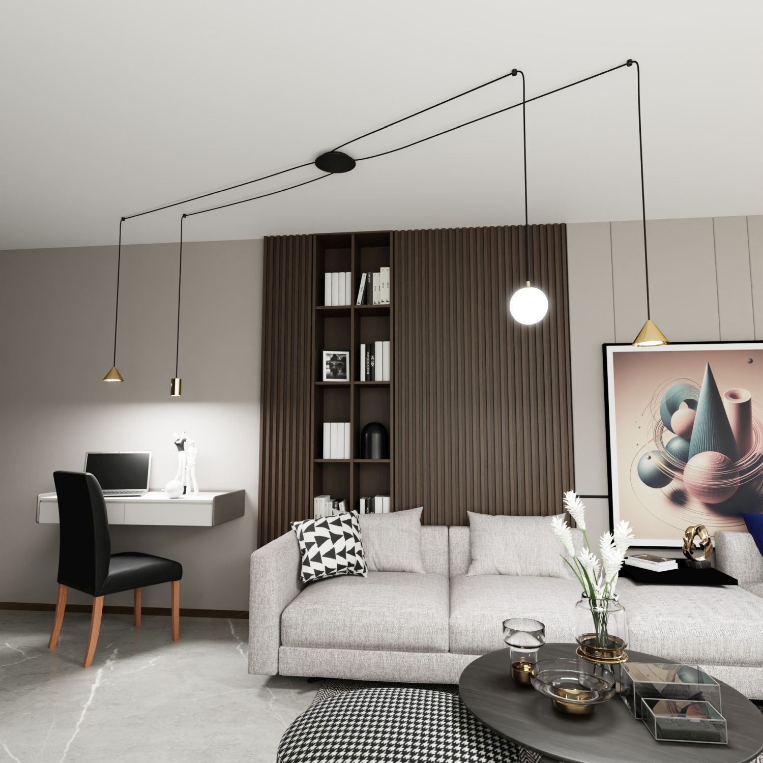 XXL Hängelampe Spider Metall Glas flexibel 200 cm Kabel Wohnzimmer, Sofa, Vitrinenregal, Kunstdruck, Hängelampe