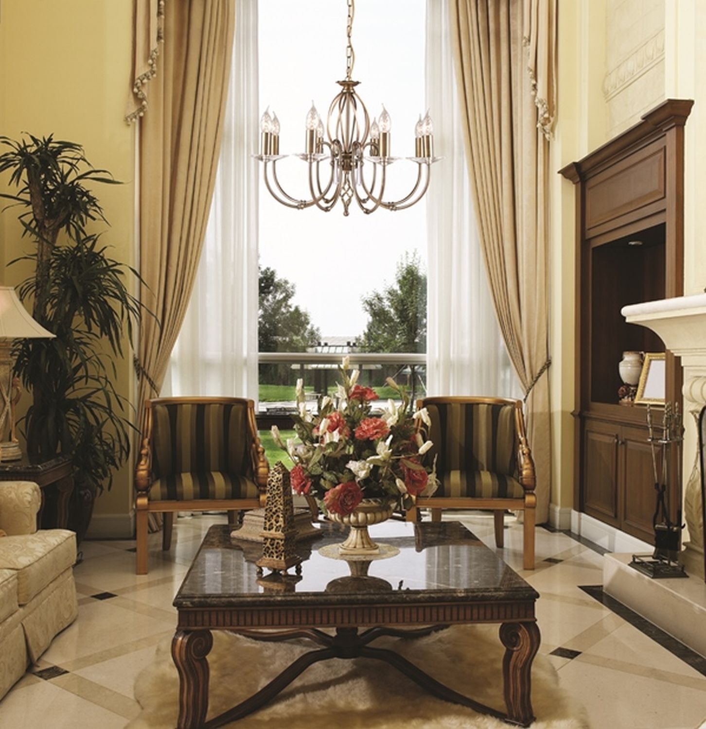 Tabelle, Dekoration für Zuhause, Kaffeetisch, Wohnzimmer, Kronleuchter