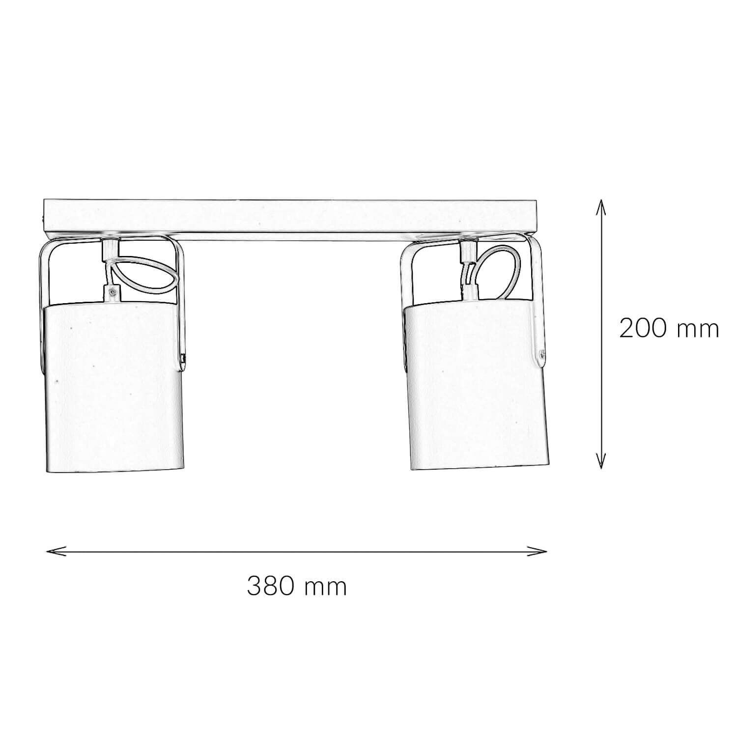 Deckenstrahler Schwarz 2 flmg E27 Diagramm, Handlung