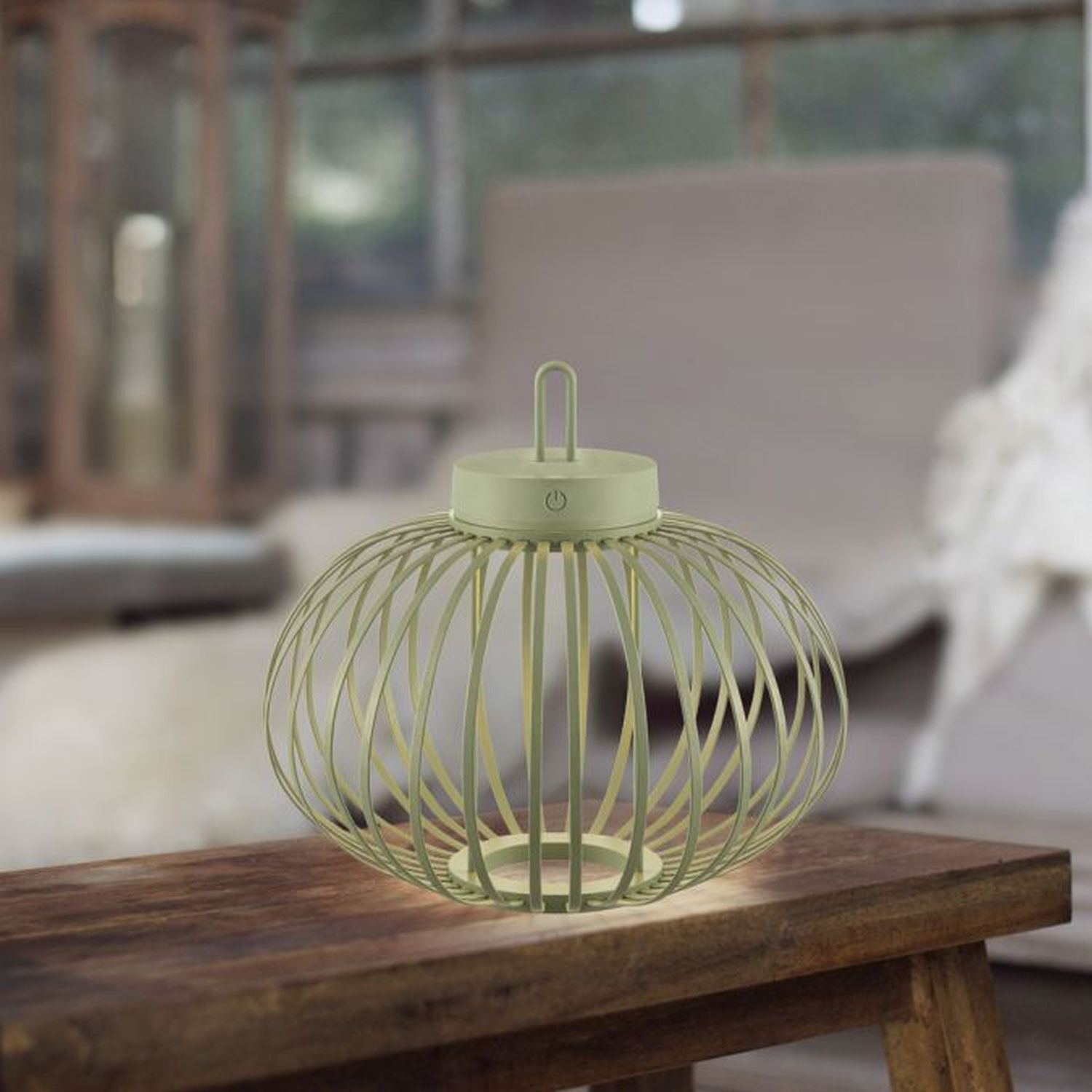 Lampe de table LED rechargeable IP44 Vert dimmable Touch 33 cm Flasche, Kosmetik, Parfüm, Lampe