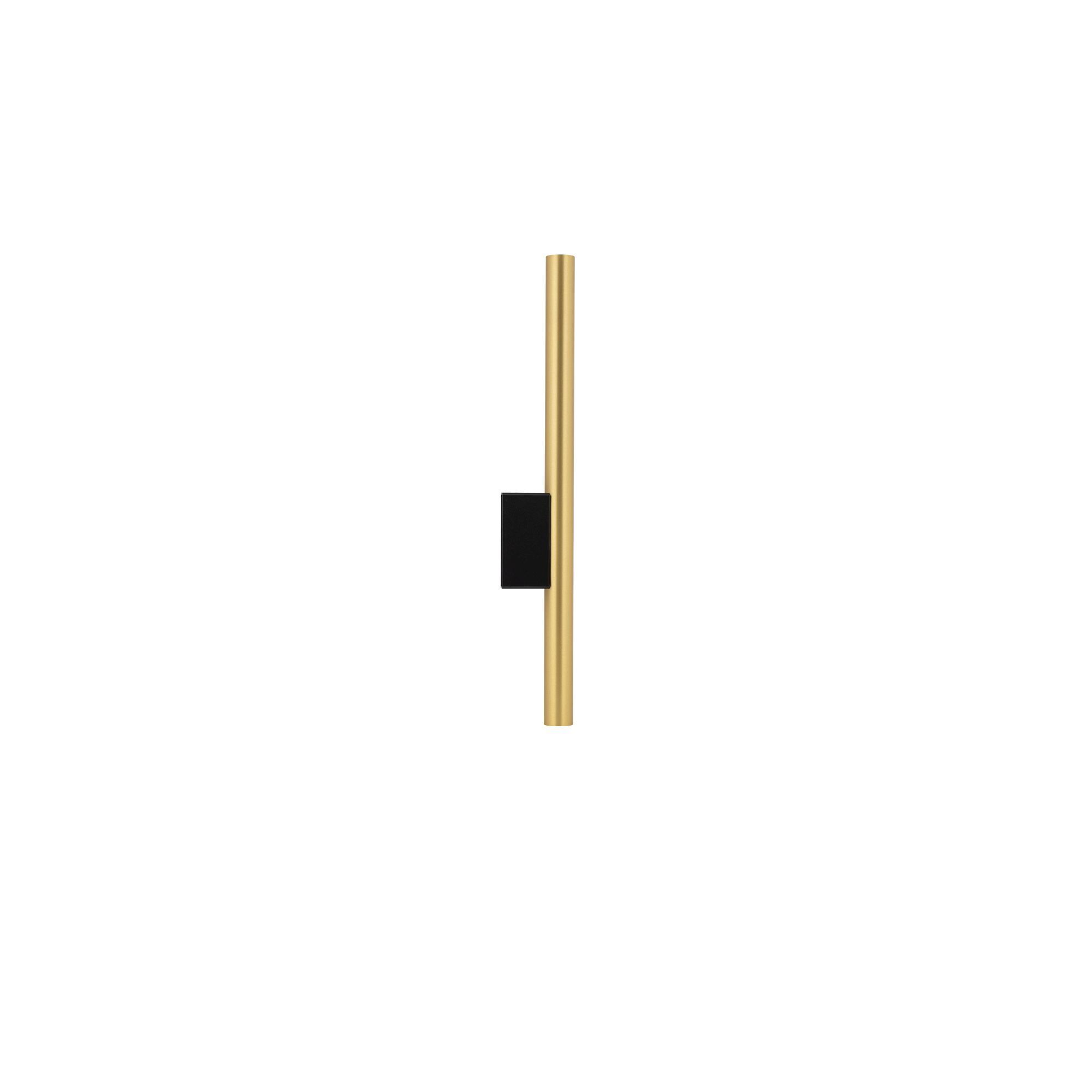 wandleuchte-metall-lampen-wandleuchte-indirekt-cult-2x-g9-led-mit-3-watt-inklusive-schwarz-messing-metall-messing-le70891-03 Stab, Gold, Stabrohr, schwarzer Halter, Dekor