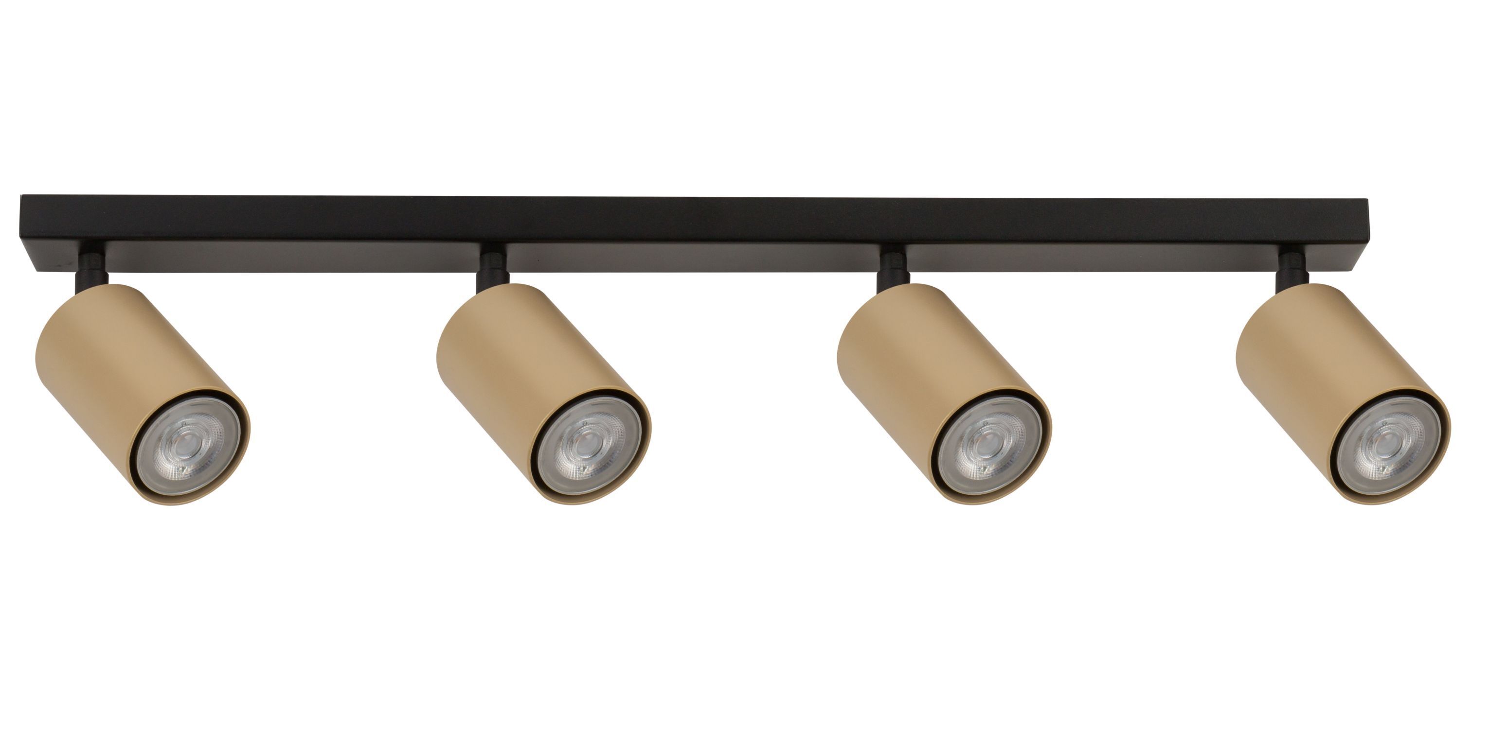 Aufbaustrahler Metall Schwarz Gold L:60 cm flexibel