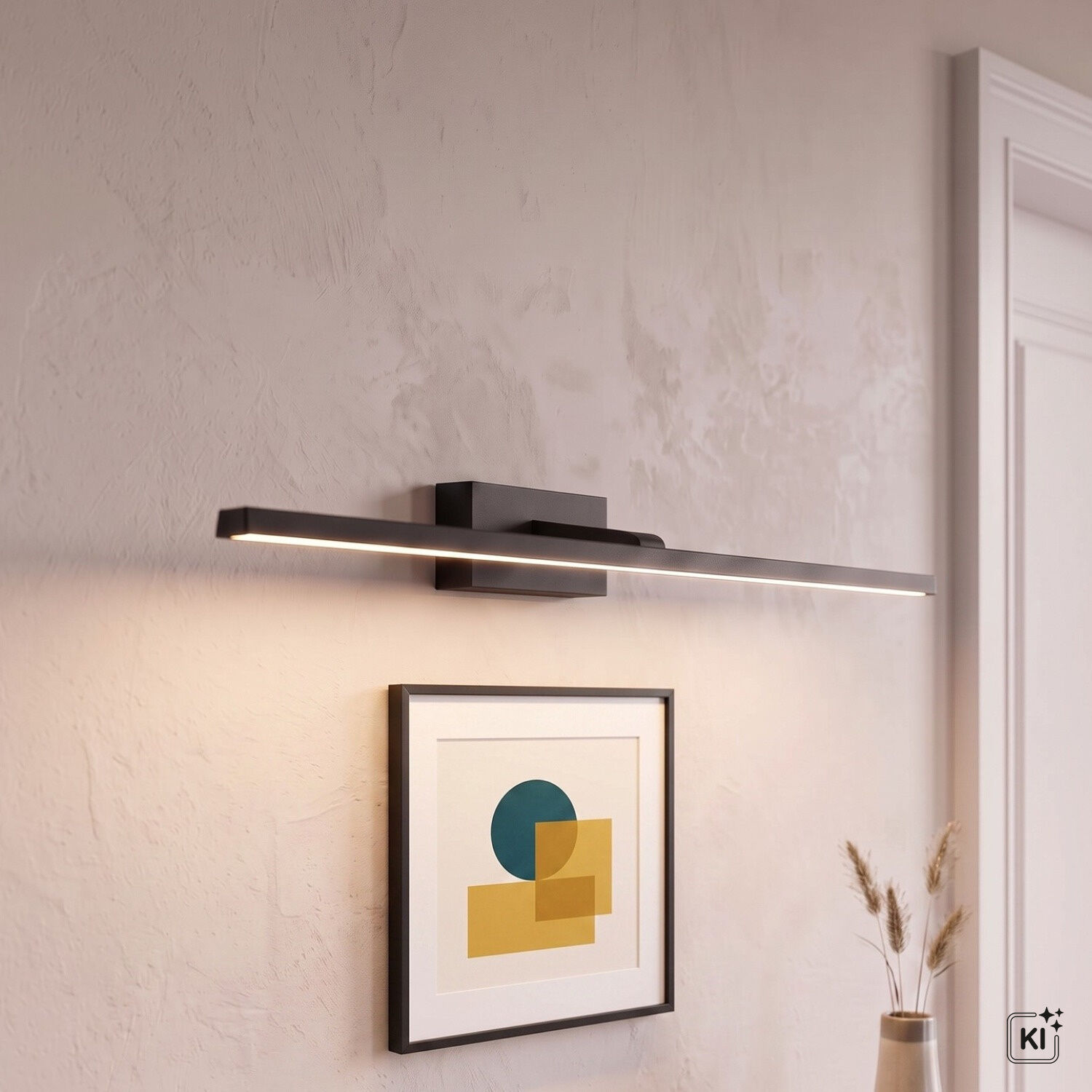 le93422-wandlampe-wohnzimmer-flur-innen-metall-kunststoff-zeitlos-ip20-schwarz-03-5d9c7f2b Wandleuchte, LED-Leuchte, Wandlampe, minimalistisch, schwarz