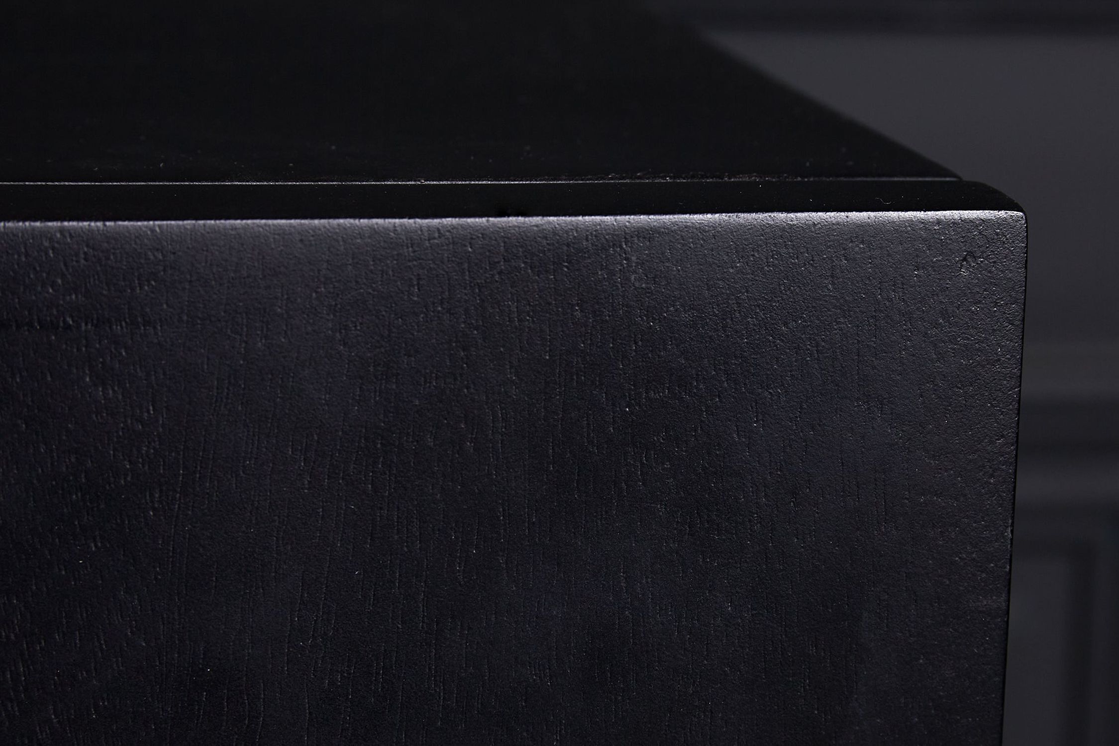 Buffet suspendu noir or 177 cm ornementation artisanale bois Buffet suspendu noir or 177 cm ornementation artisanale bois