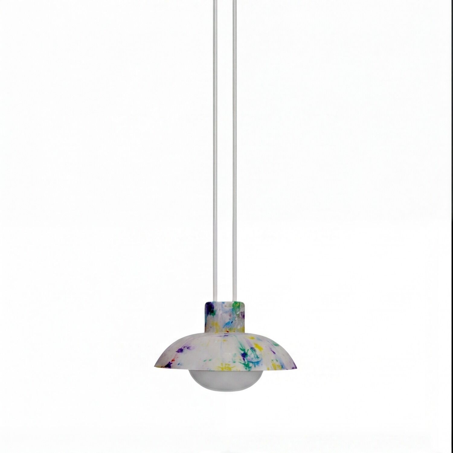 LED Akku Hängelampe dimmbar Bunt IP54 3000K Ø20cm rund