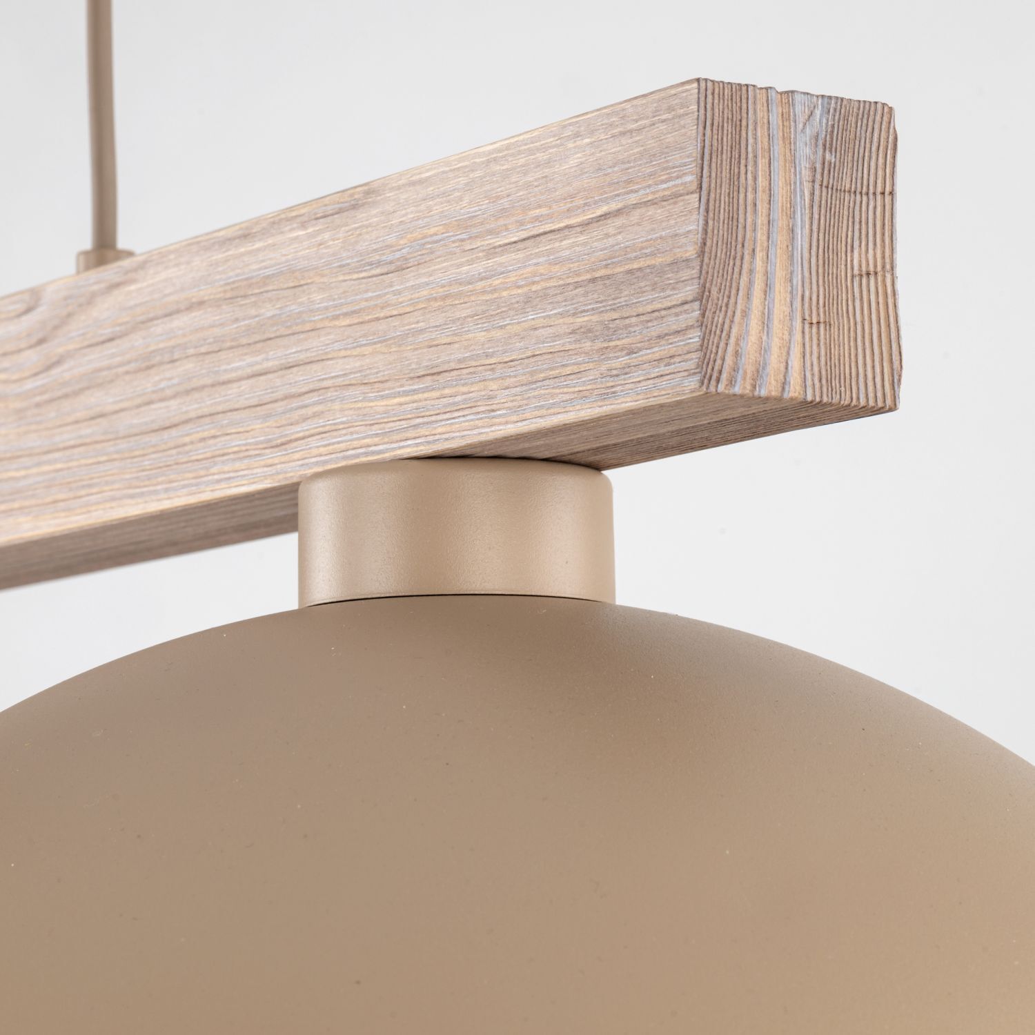 lampa, pendel, himmelbeige, holzoptik, metall