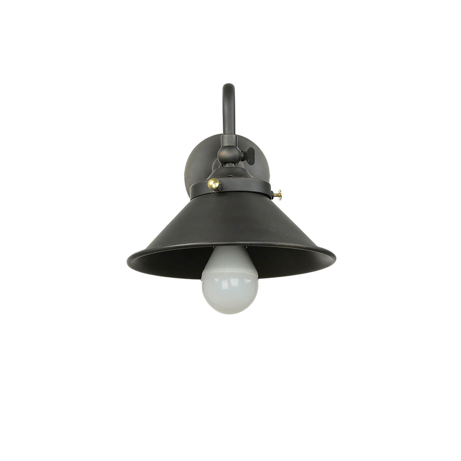 Applique murale bronze foncé en laiton véritable Leuchte