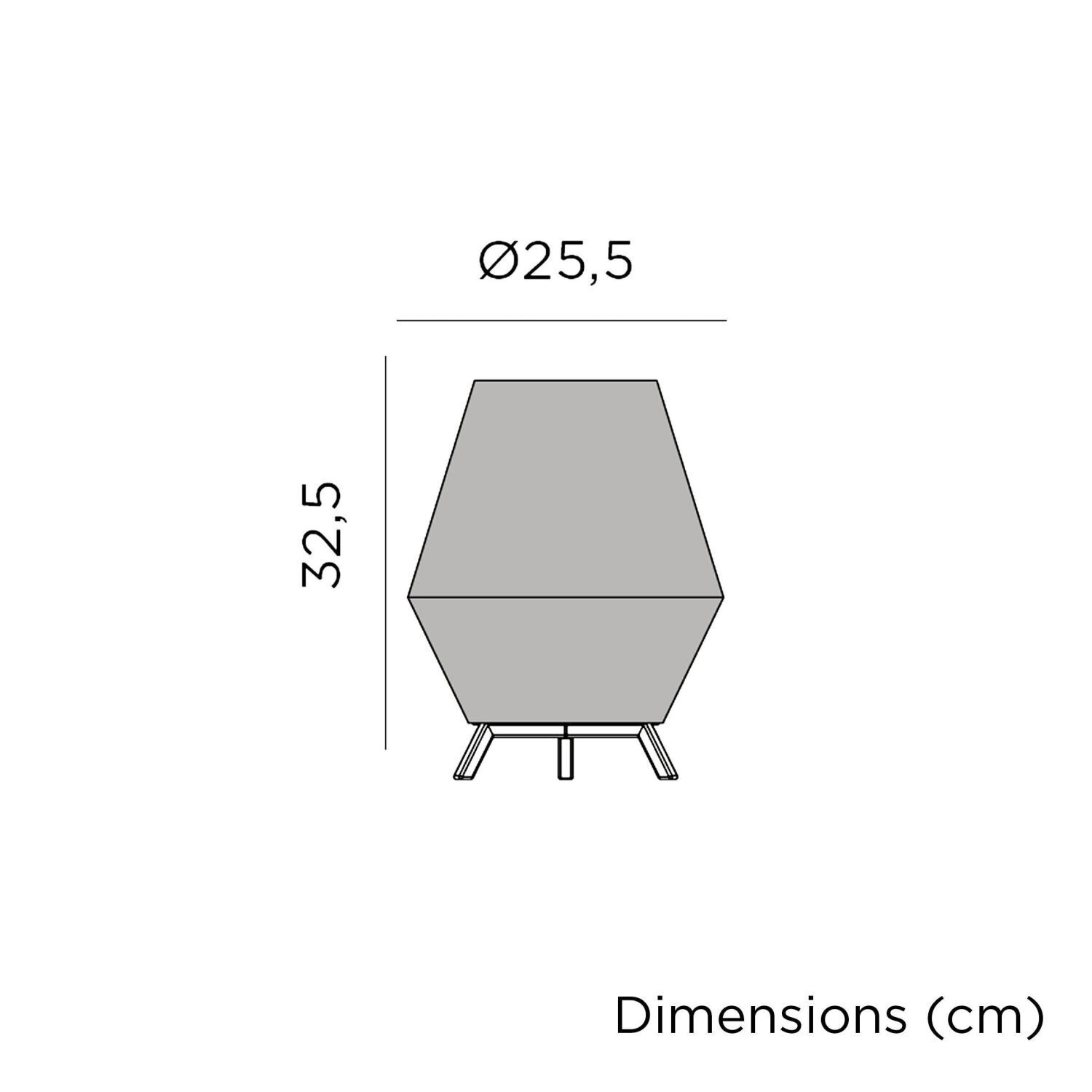 LED Tischlampe kabellos Akku IP54 Dimmer Fernbedienung 32,5cm Diagramm, Handlung