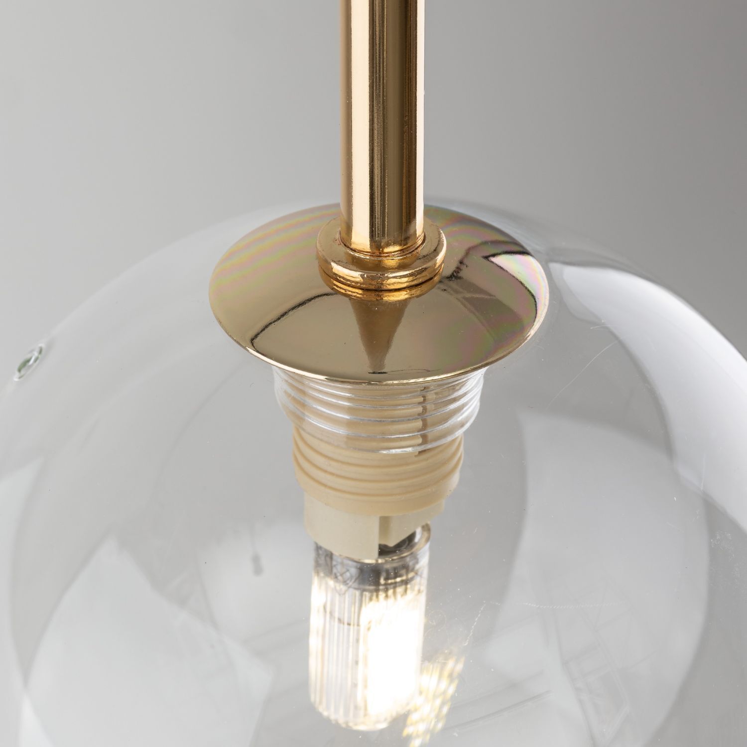 Suspension verre sphère Ø 12 cm étroit réglable en hauteur