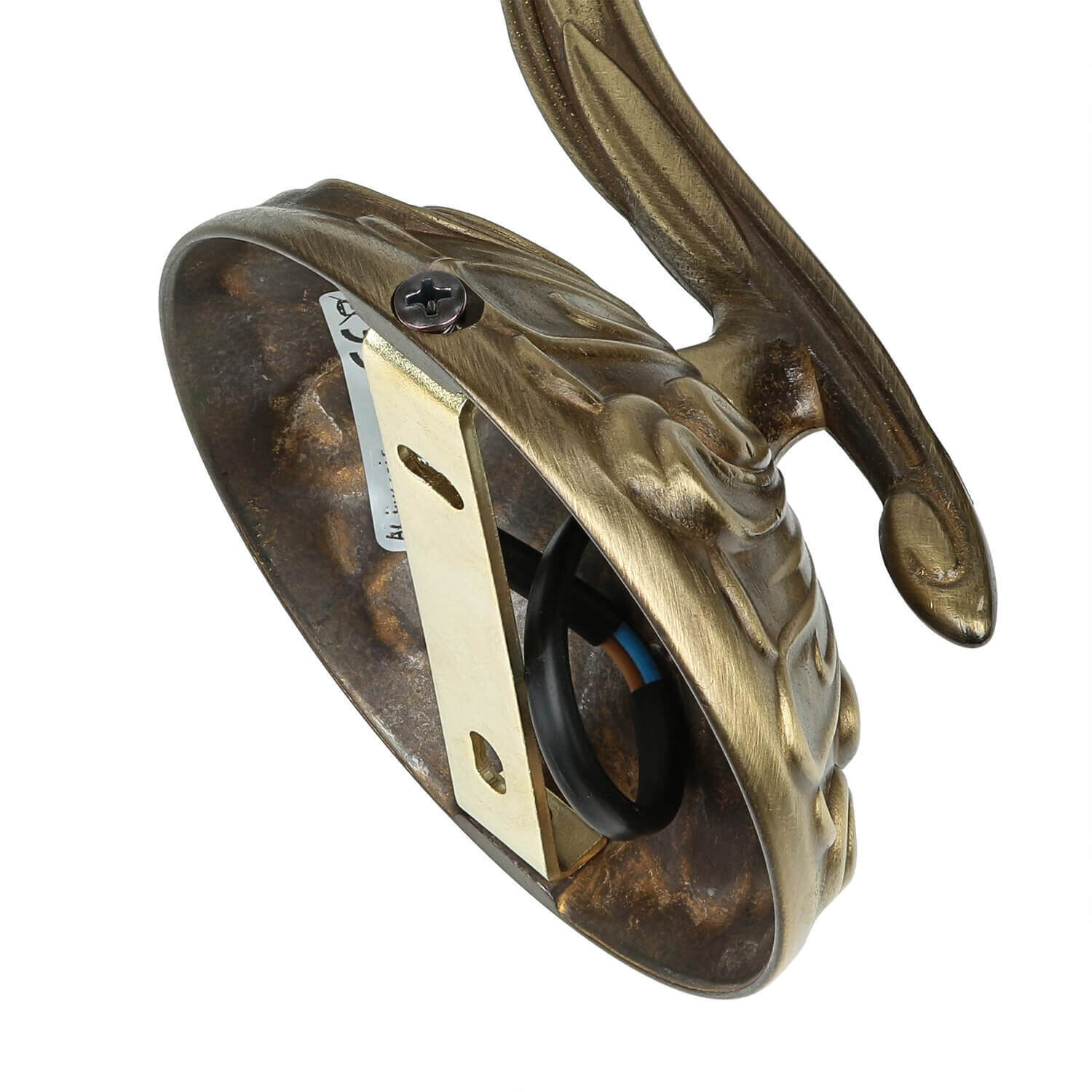 Jugendstil Wandleuchte E14 Elisa Bronze