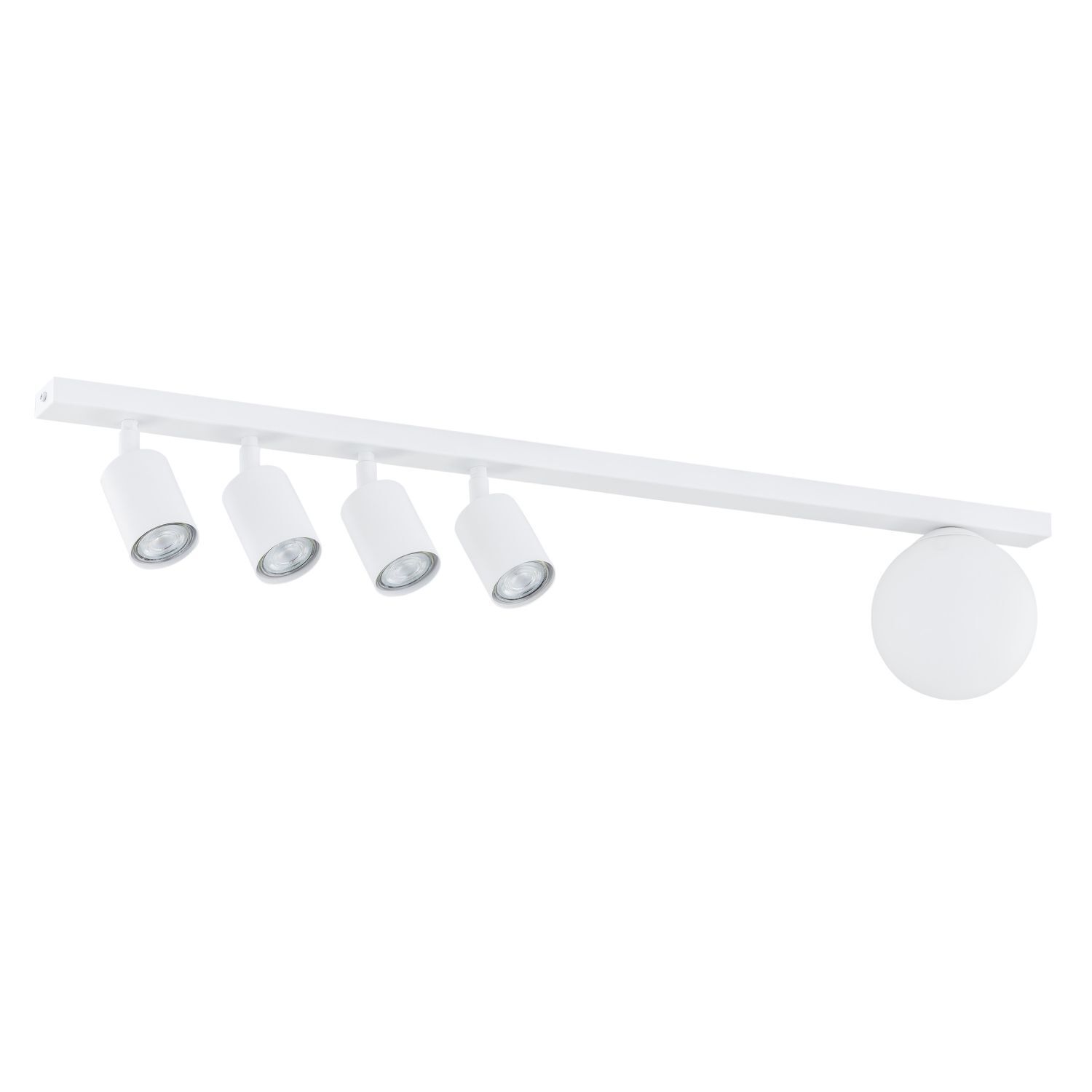 deckenleuchte, track-light, 4-flammig, weiß, spotlight