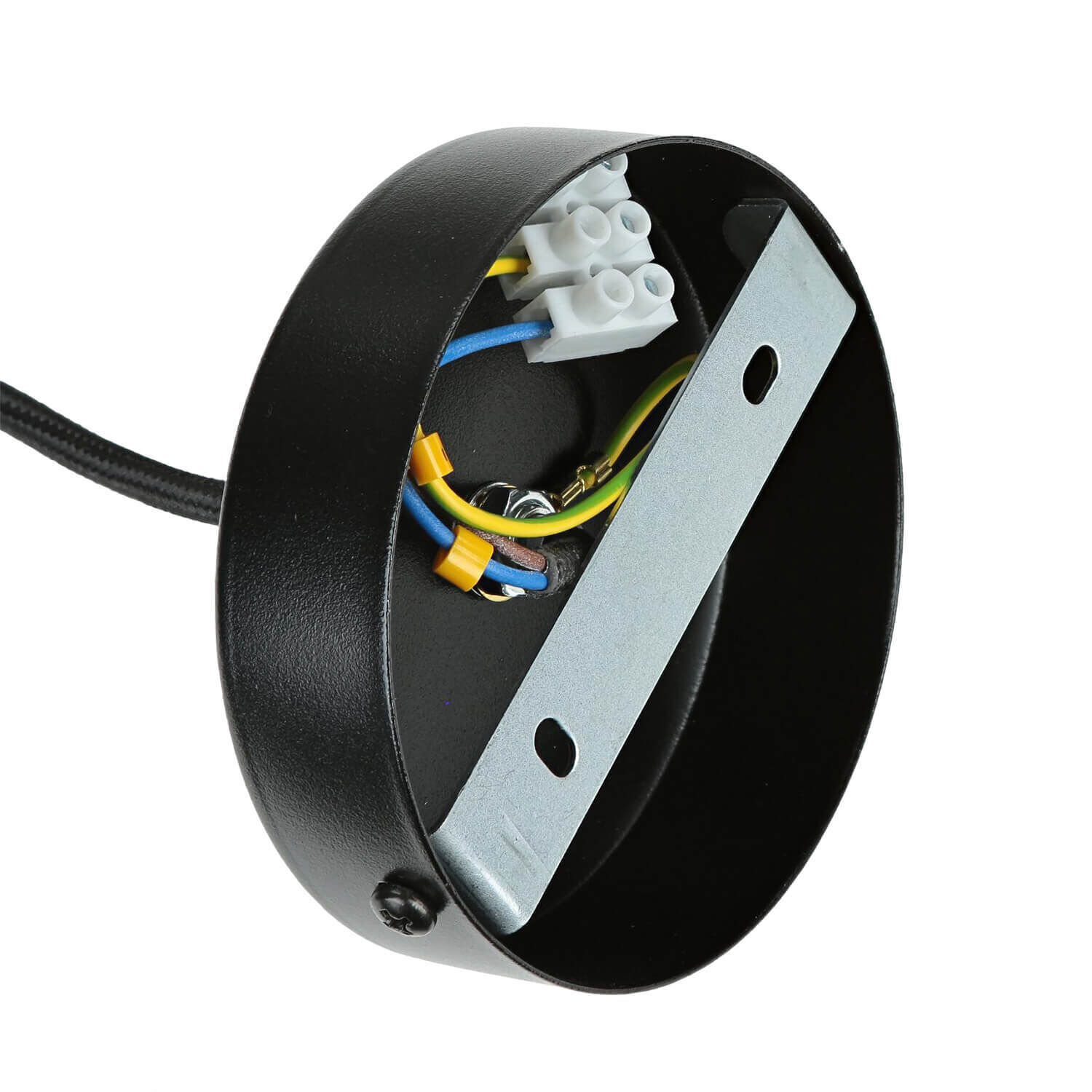 Moderne Hängeleuchte Schwarz Kupfer Ferra