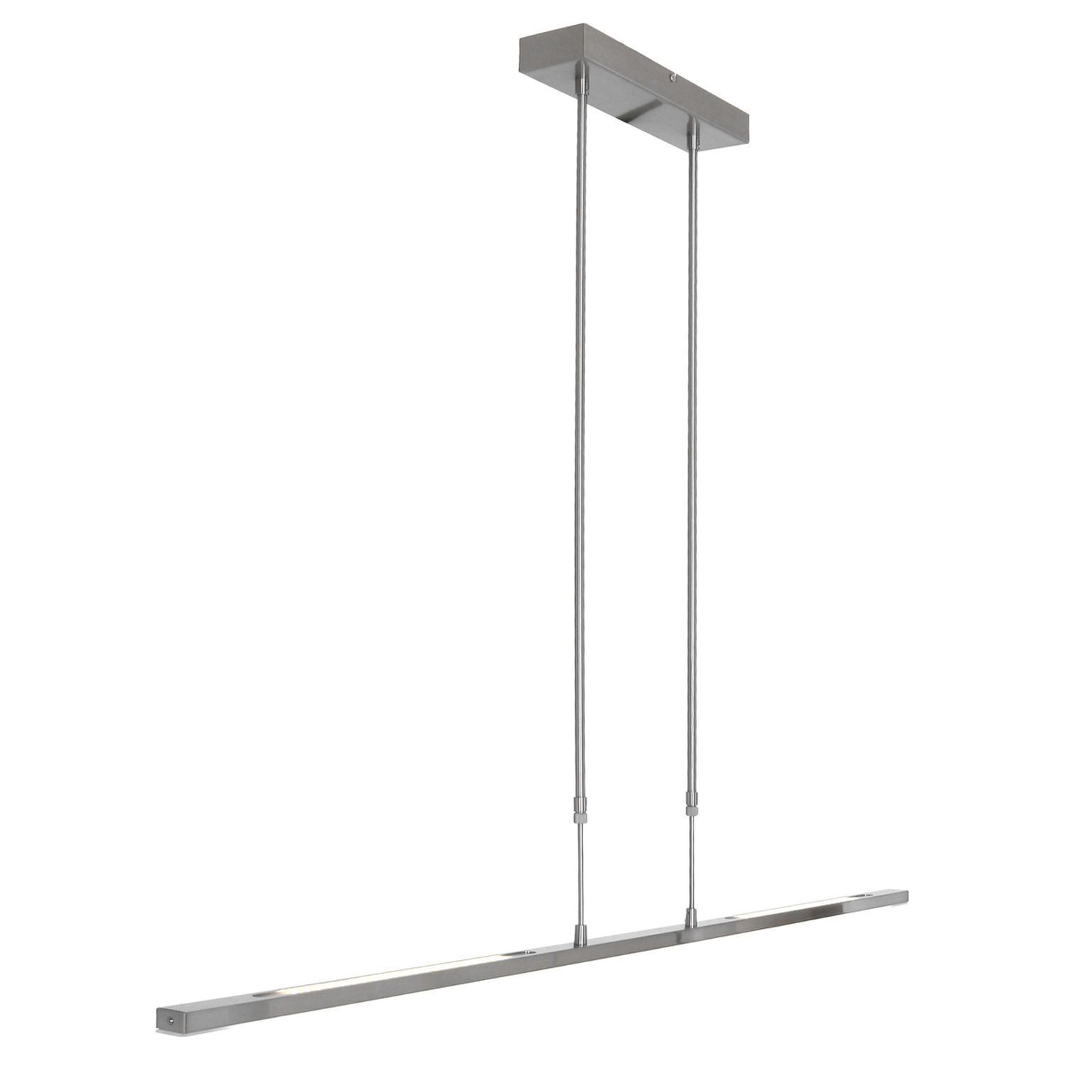 Lange LED Deckenlampe dimmbar in Stahl 122 cm 4000 K