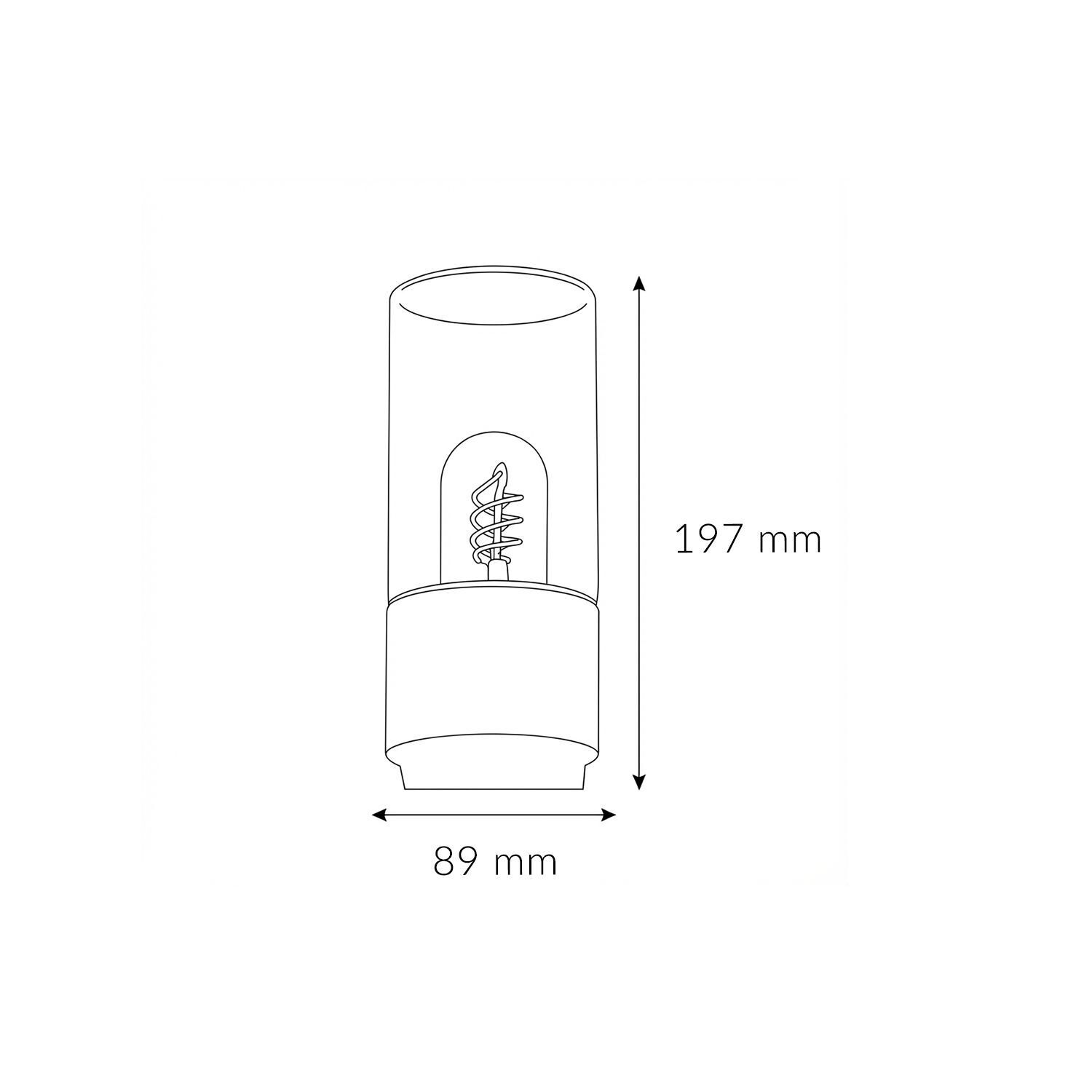 Außenwandlampe Aluminium Rauchglas E27 IP44 Modern Zylinder