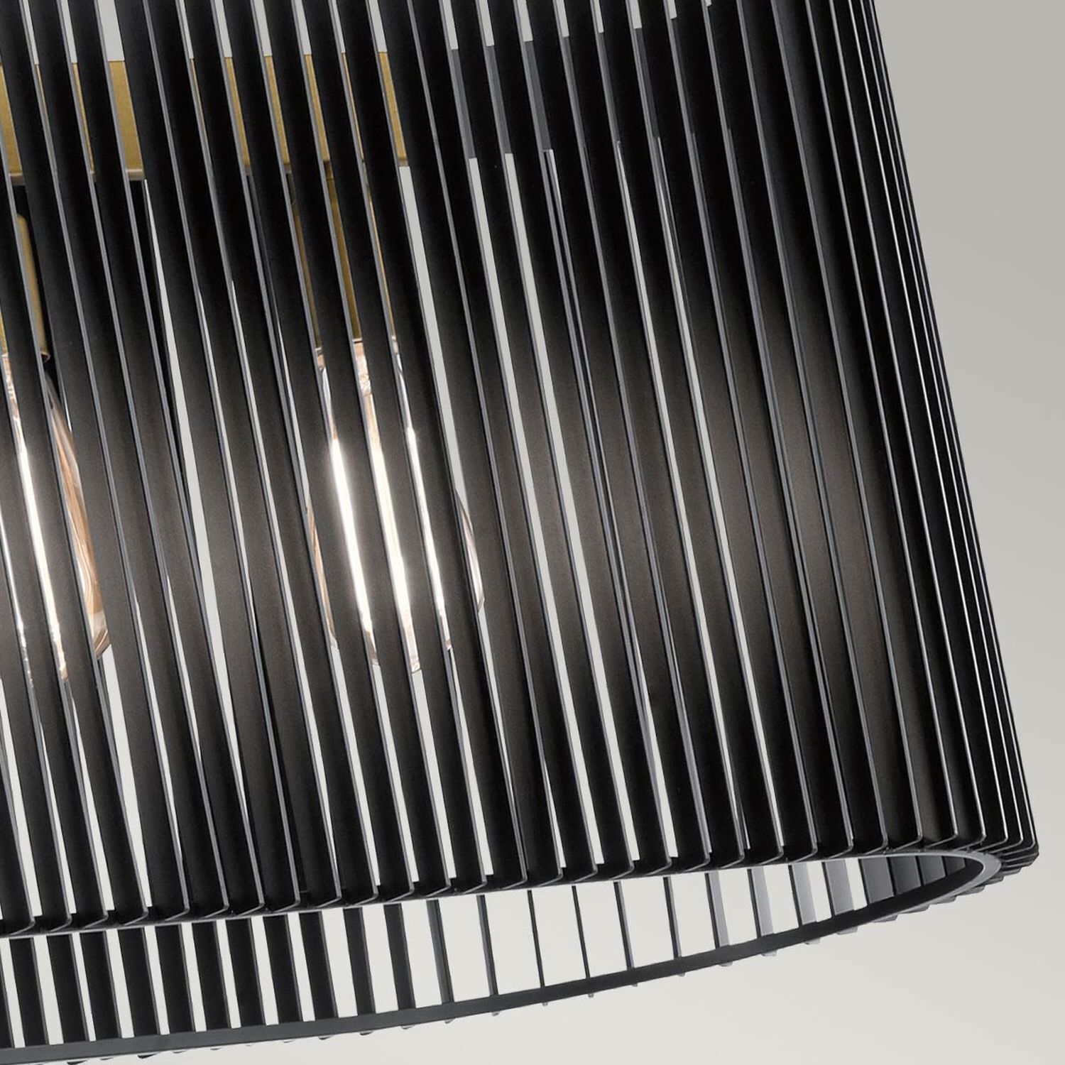 Suspension noir laiton L : 101,6 cm 5x E27 métal