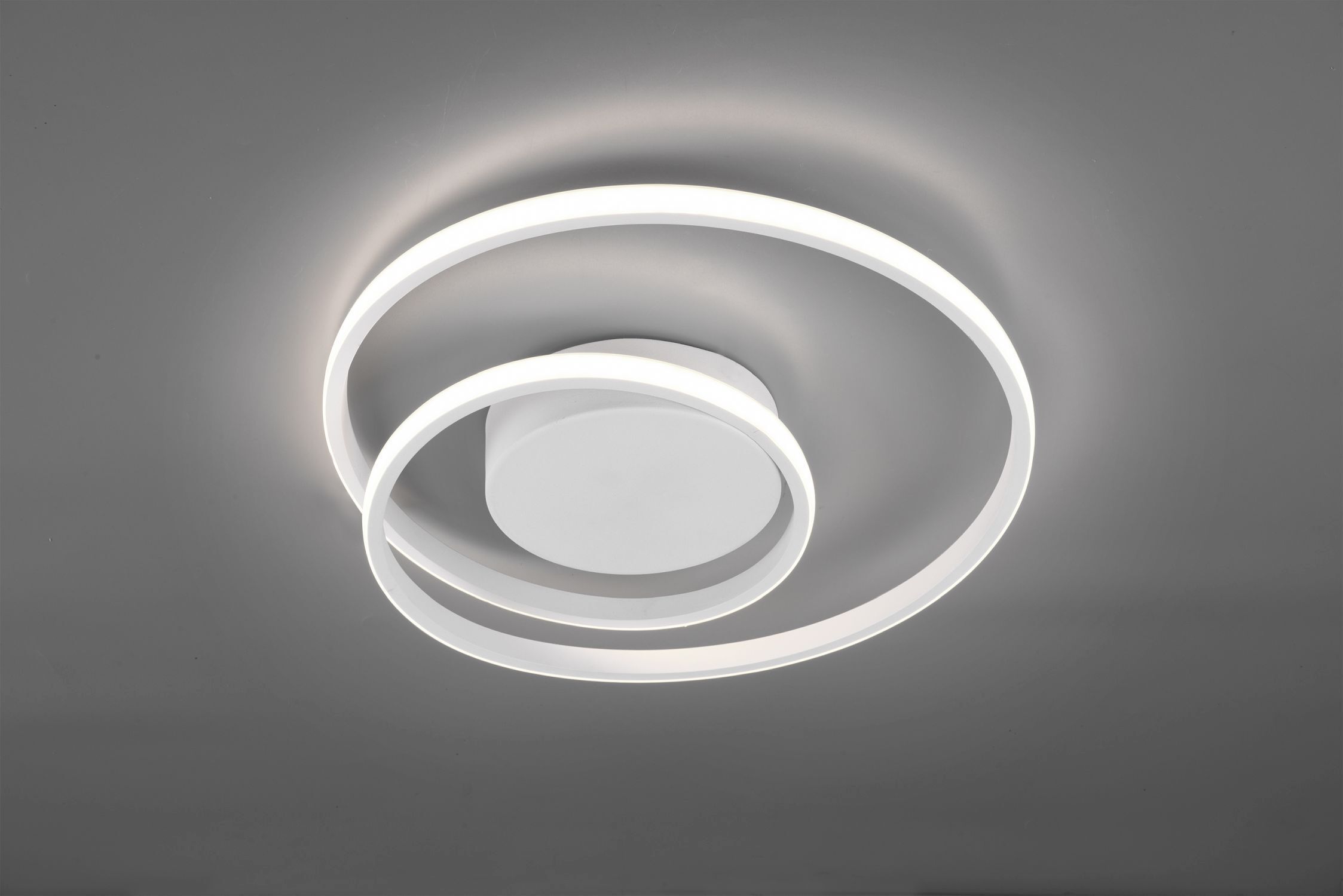 LED Deckenlampe Metall Weiß 2500 lm B:39 cm Spirale Deckenleuchte
