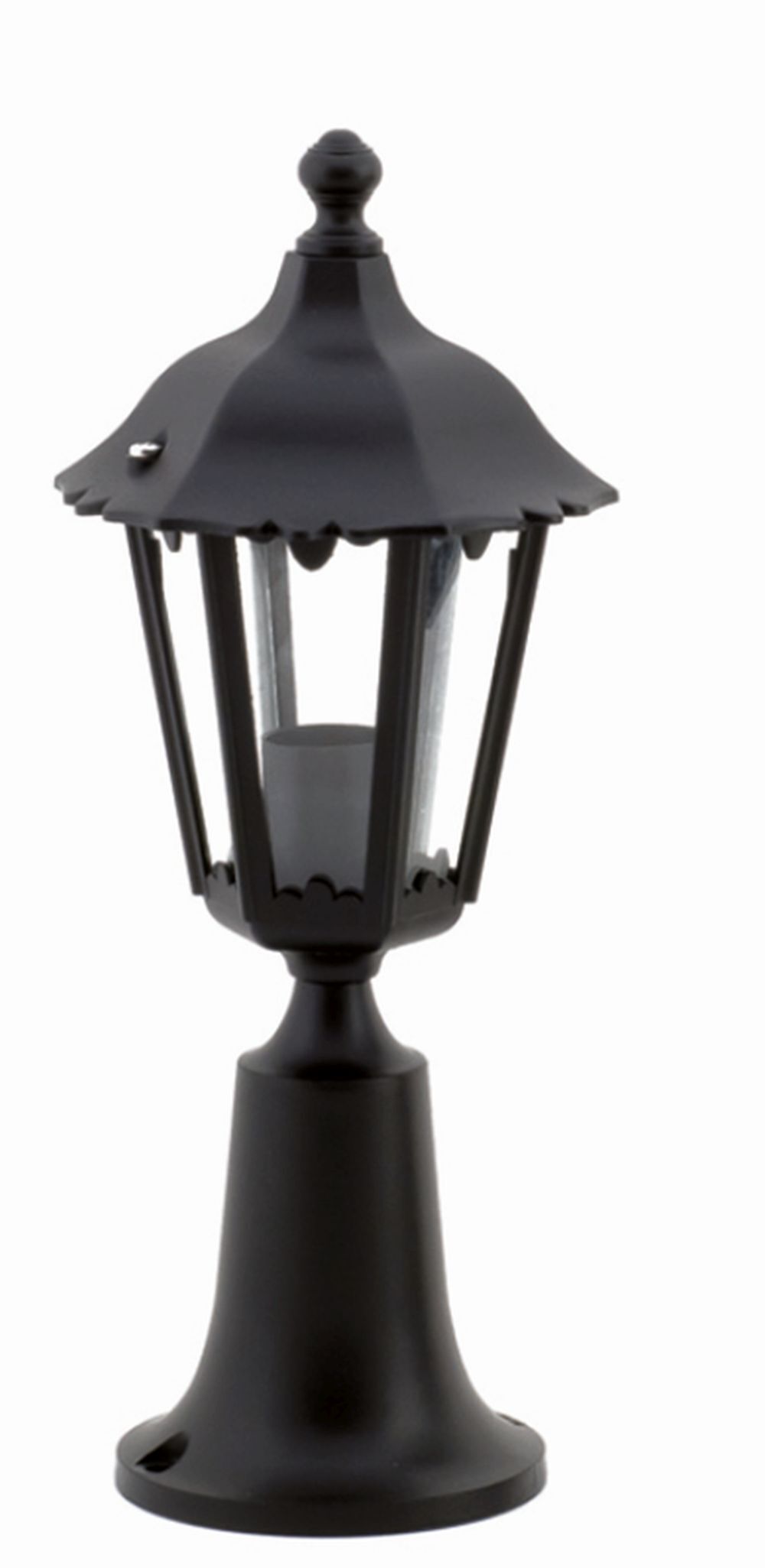 Luminaire de socle extérieur E27 noir 40 cm IP43
