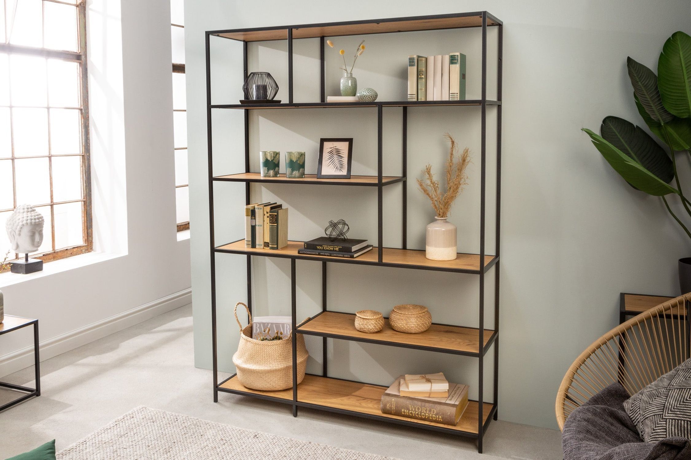 Moebel, Bücherschrank, Dekoration für Zuhause, Teppich
