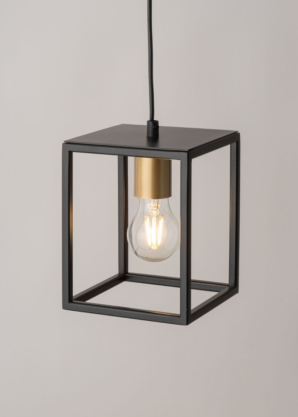 Lampe à suspendre rétro noir or jusqu'à 0,9 m suspendu E27