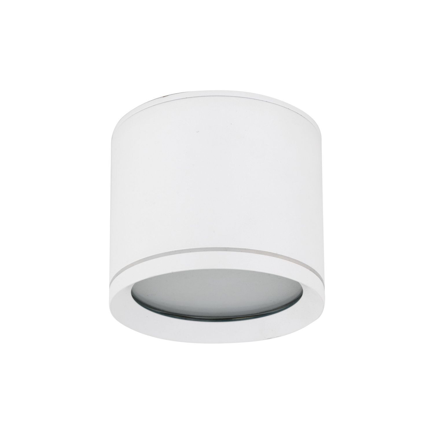 Spot à poser blanc aluminium GX53 IP44 Ø8,4 cm en saillie