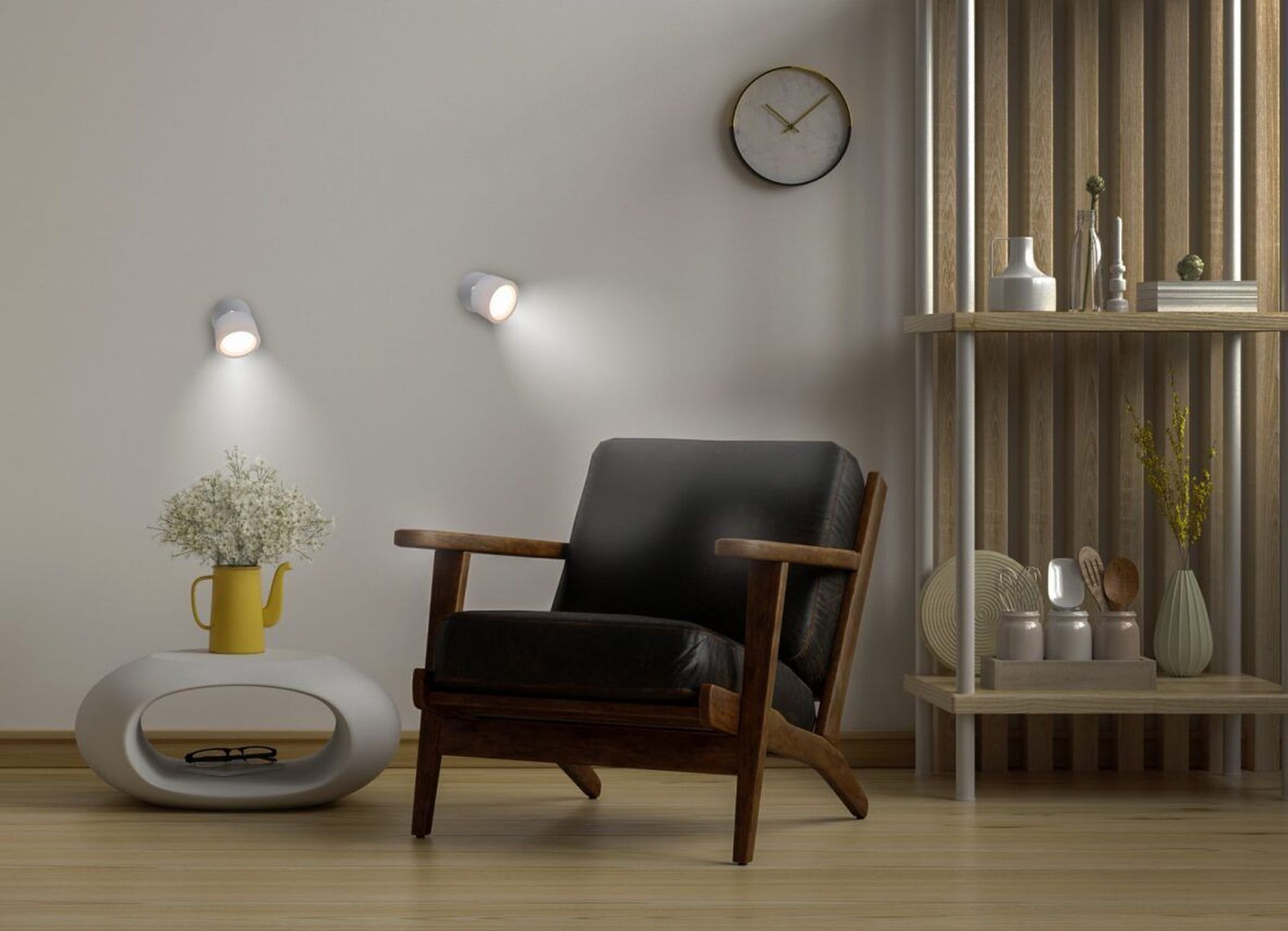 Moebel, Stuhl, Lampe, Innenarchitektur, Sessel