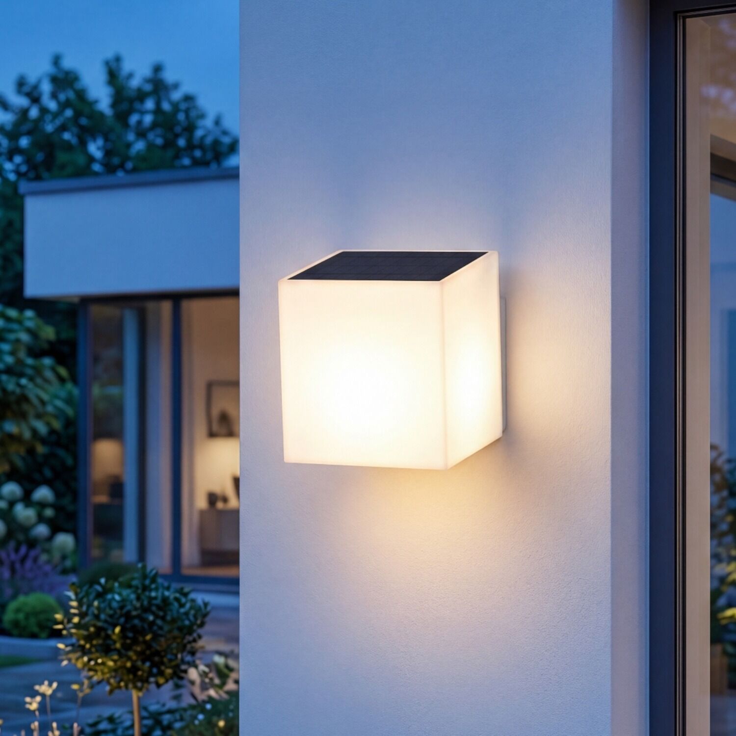solarleuchte-moderne-aussenwandleuchte-aussenwandleuchte-mit-bewegungsmelder-bokel-1x-led-mit-5w-weiss-le110944-01 Außenleuchte, Wandleuchte, Solarleuchte, LED-Lampe, kubische Leuchte