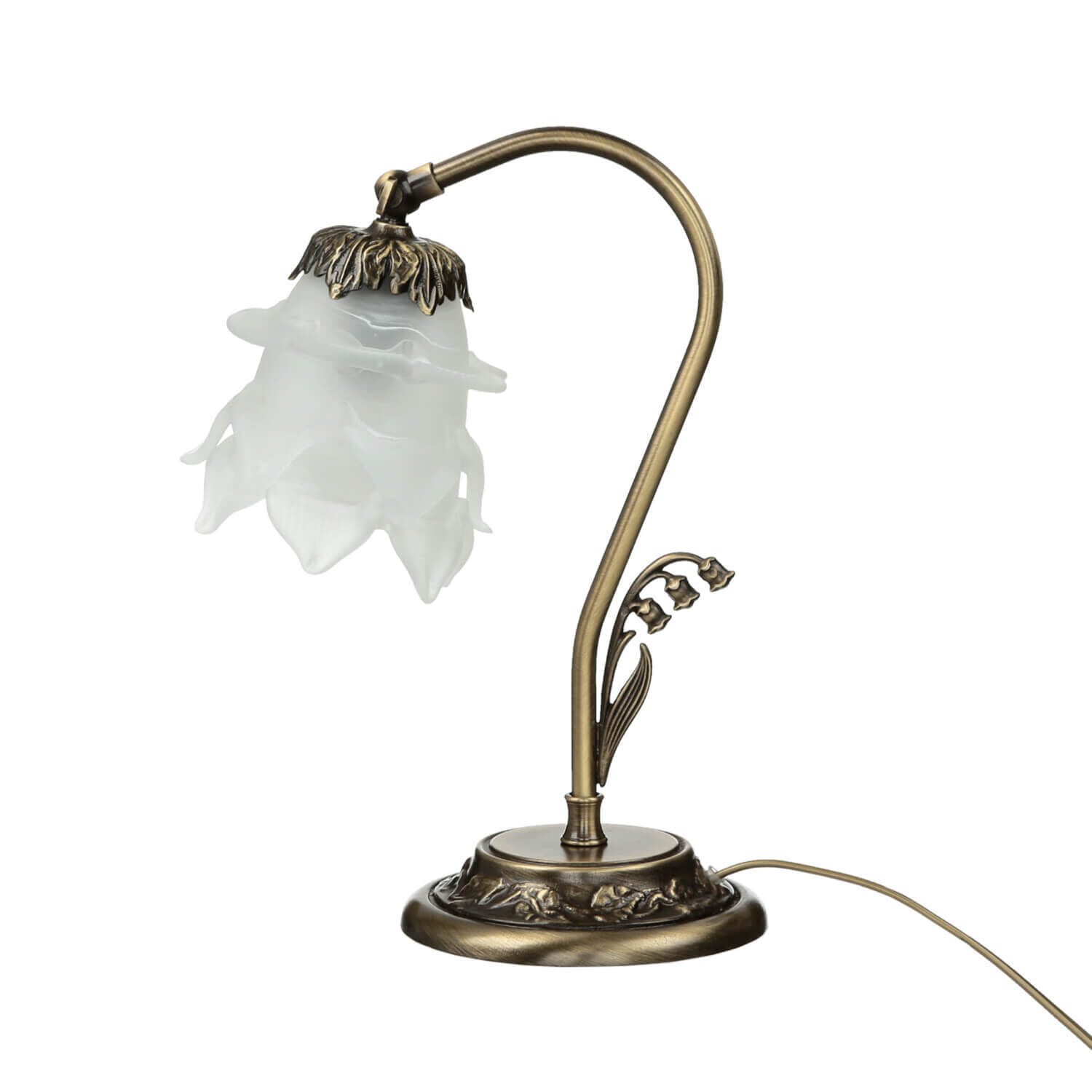 Lampe, Tischlampe, Lampenschirm, Bronze