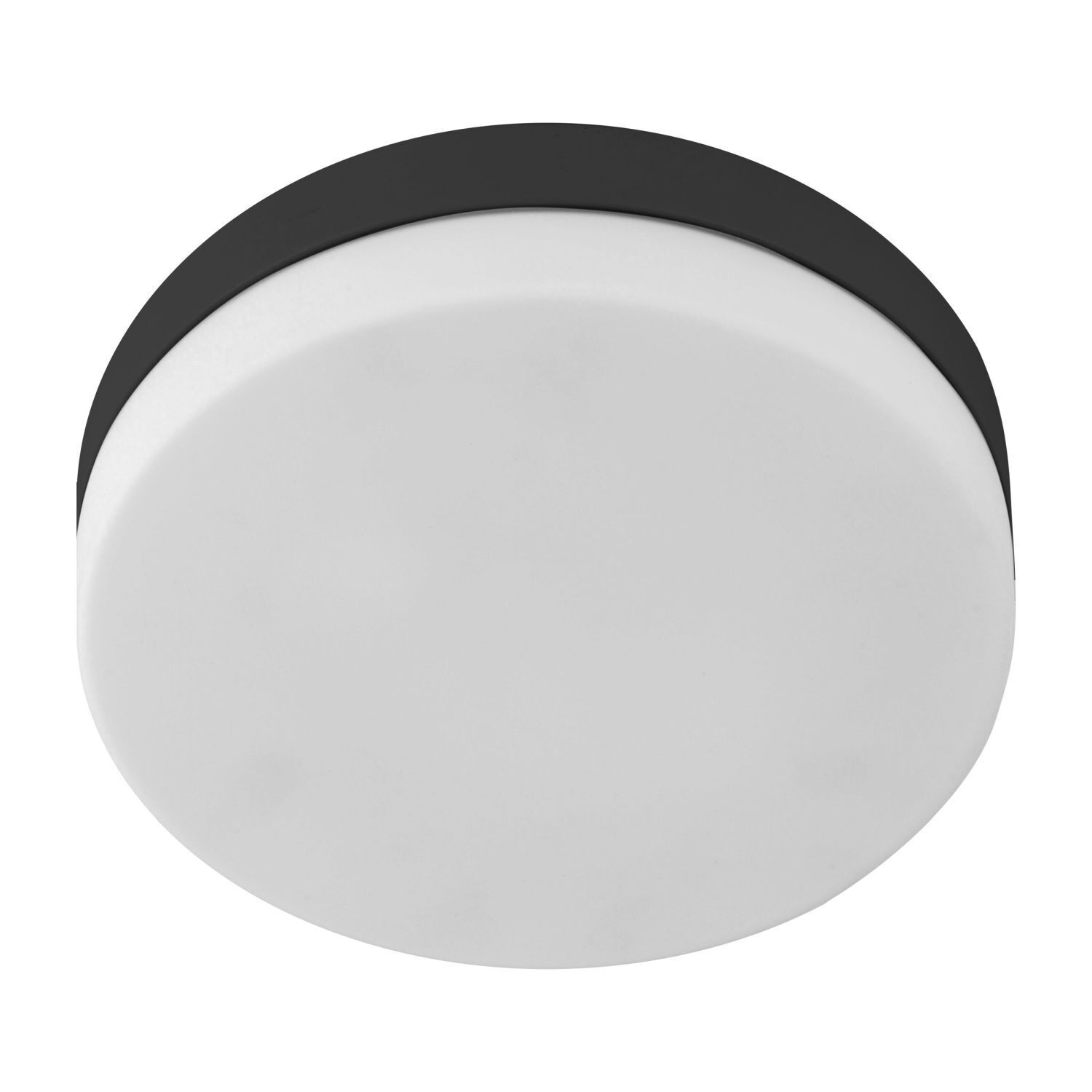 Lampe de salle de bain plafond IP44 salle de bain Ø 29 cm rond blanc noir