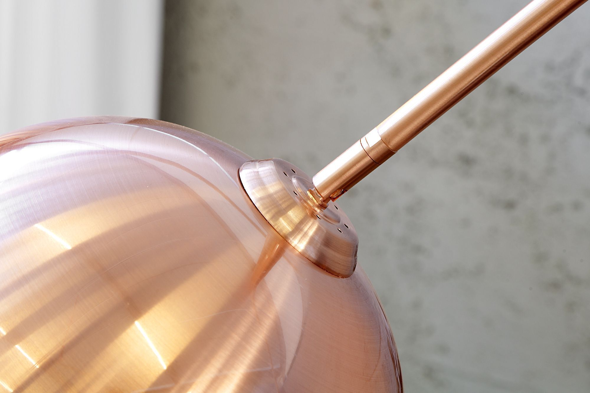 Elegante Standlampe Retro 170cm gebogen Beleuchtung, Lampe, Lampenschirm