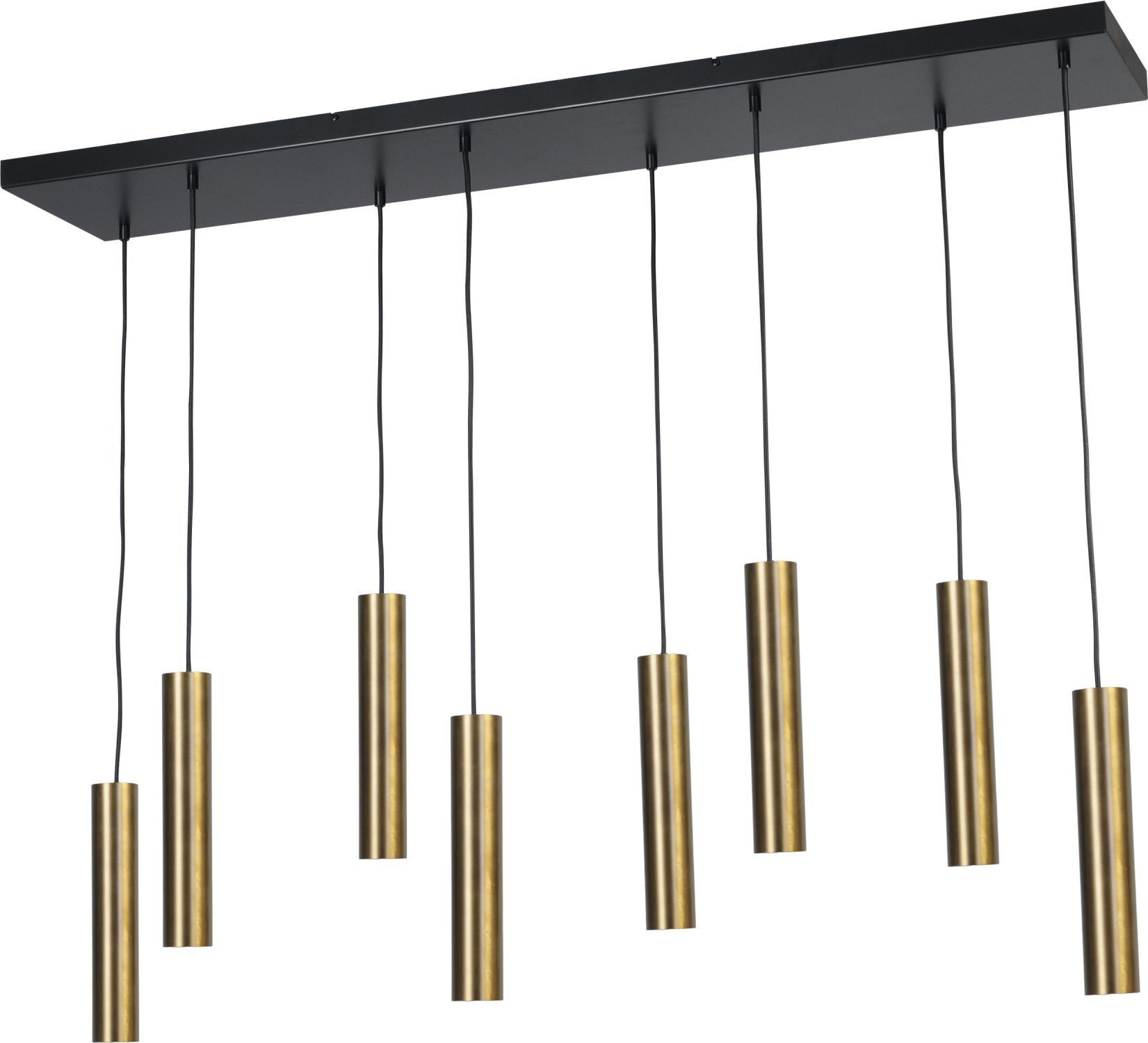 Suspension laiton antique noir ajustable GU10