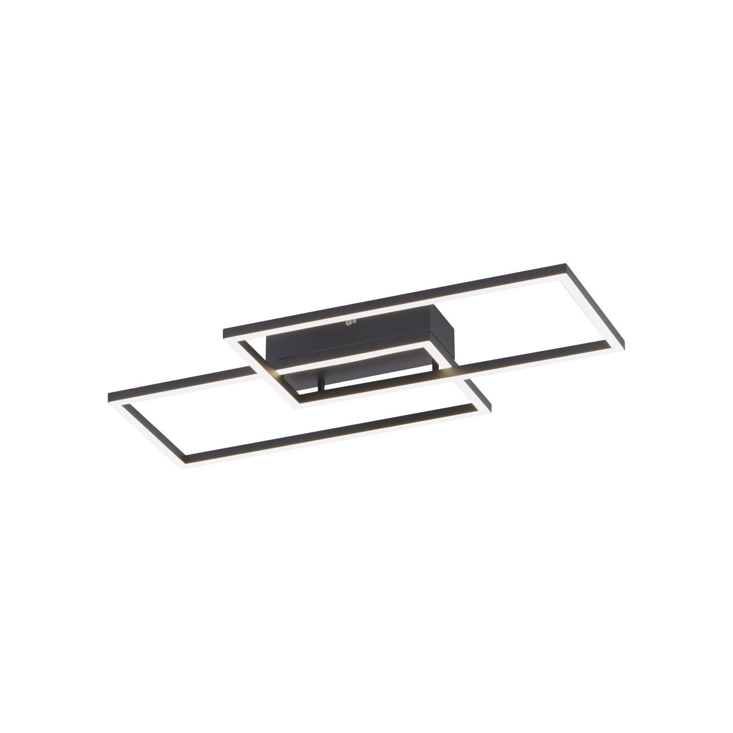 Plafonnier LED noir métal L:60,5 cm 2700-5000 K Ablage