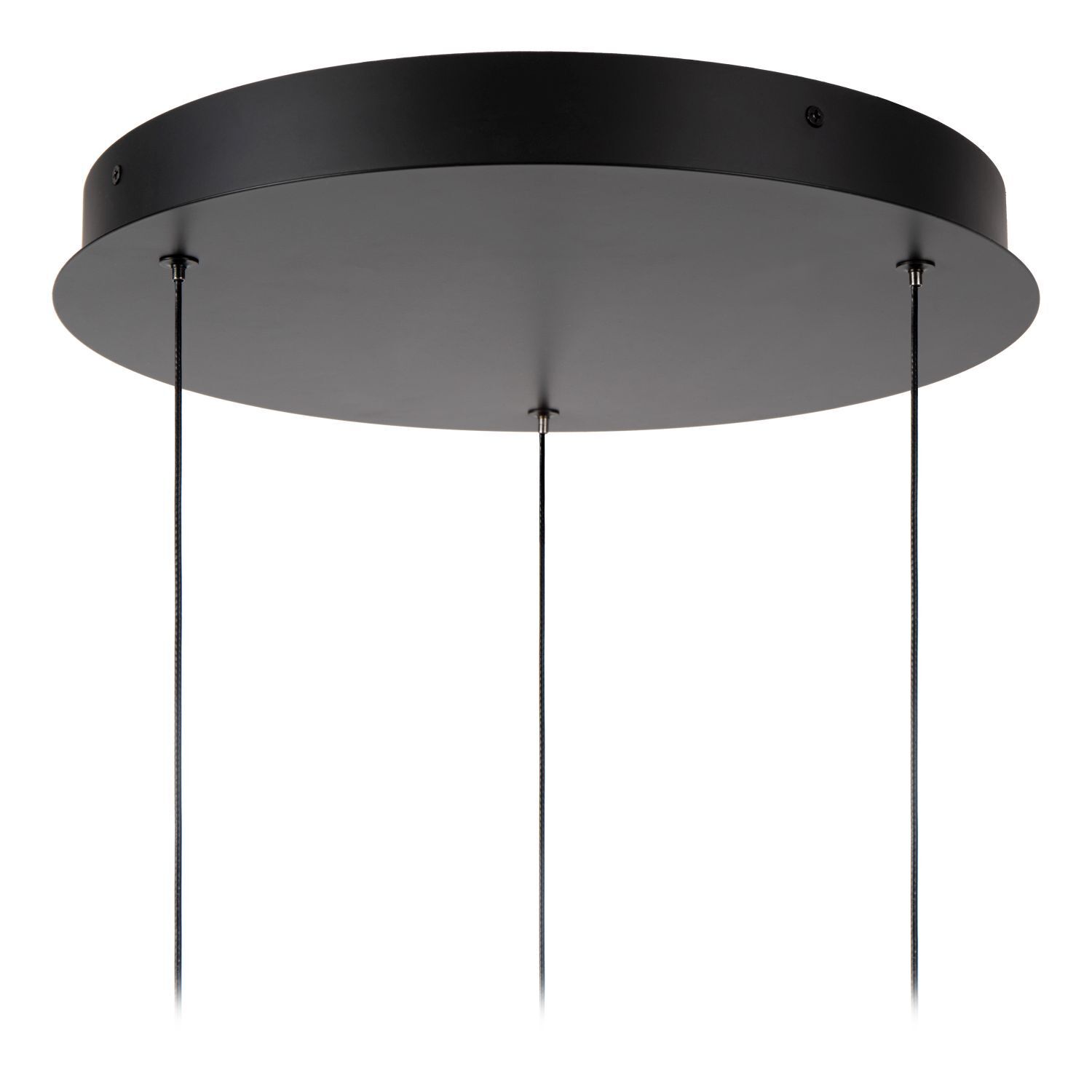 LED Hängelampe Bernstein 3-flammig 2700 K L:36 cm hängelampe, decke, rund, black, drahtseile