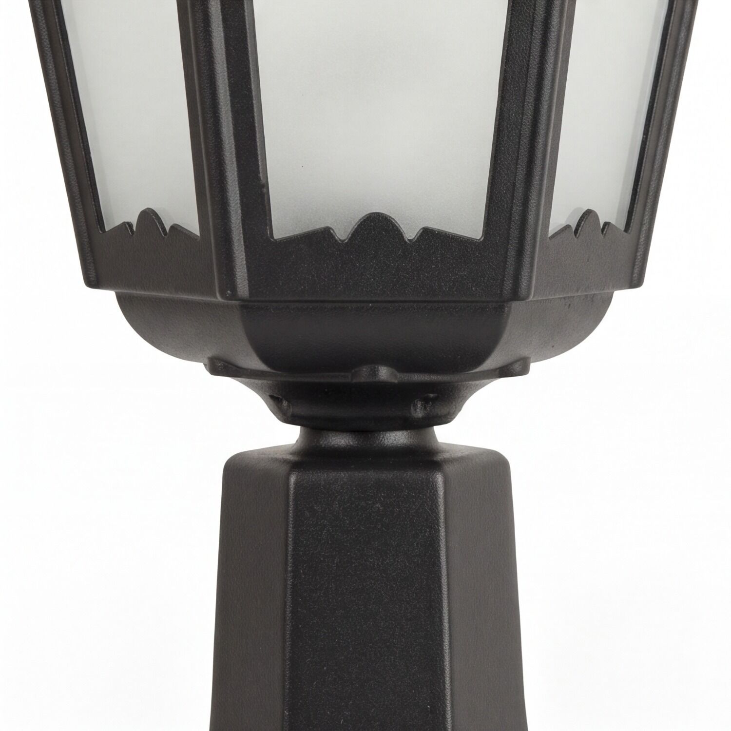 le51580-stehlampe-terrasse-garten-weg-aussen-metall-glas-klassisch-rustikal-e27-schwarz-07 Laterne, Laternenschutz, Gartenbeleuchtung, Metall, Schwarz
