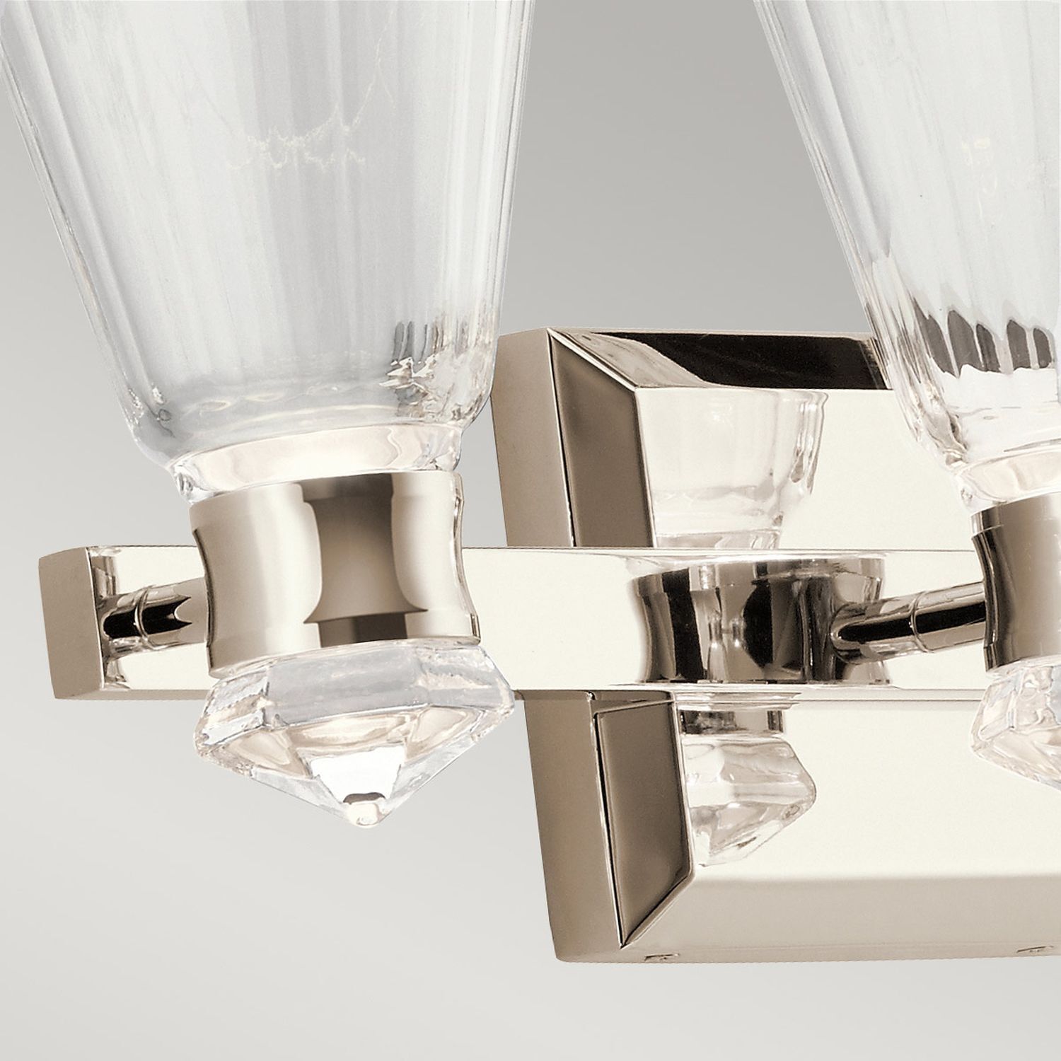 Applique LED salle de bain IP44 60,8 cm de long métal verre 3000 K Leuchte, Elektrisches Gerät, Schalter