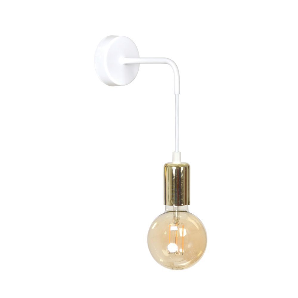Wandleuchte verstellbar Weiß Gold Wandlampe Beleuchtung Licht, Badezimmer, Drinnen, Zimmer, Duscharmatur