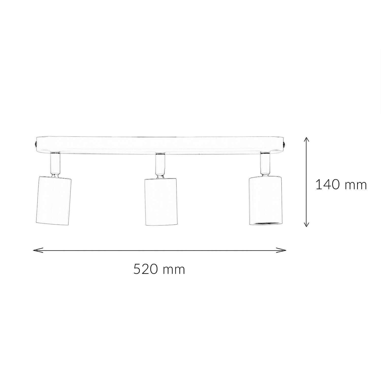 Deckenstrahler Metall Rosa GU10 52 cm lang Kinderzimmer Diagramm, Handlung