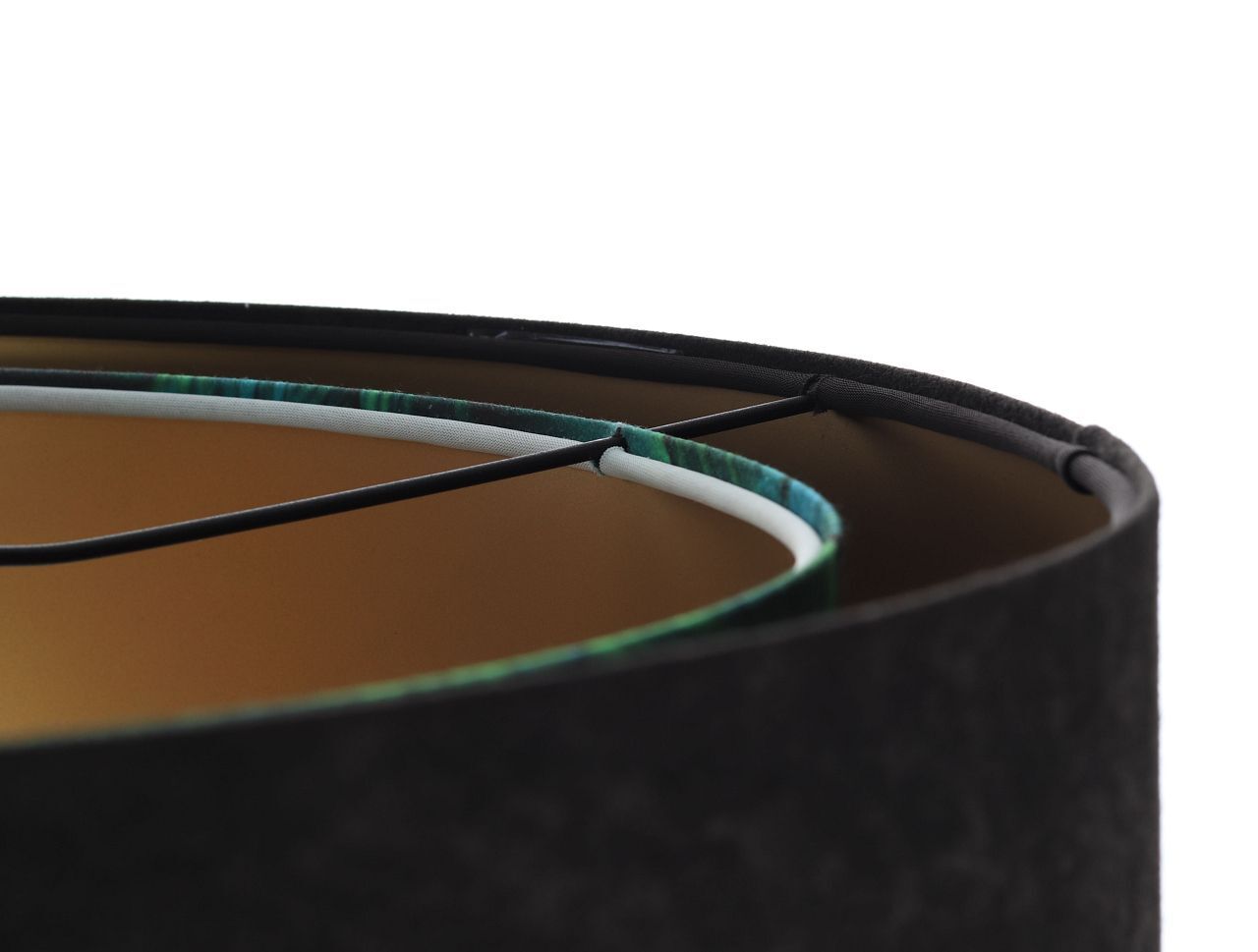 Pendelleuchte E27 rund D: 50 cm Stoff Velours Optik Tropical Pendelleuchte E27 rund D: 50 cm Stoff Velours Optik Tropical